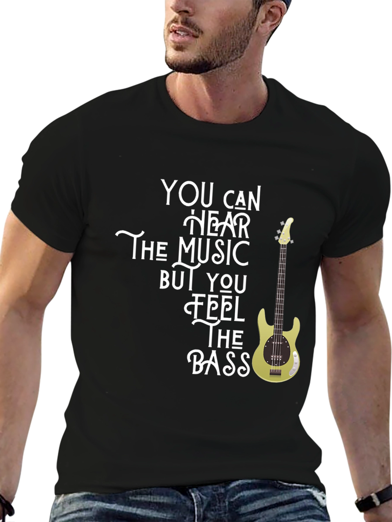 Feel The Bass - Music Graphic T-Shirt