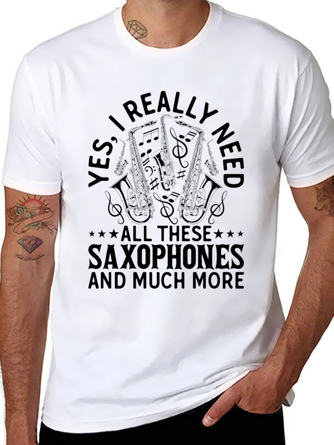 Saxophone Music Lover T-Shirt - YES I Really Need