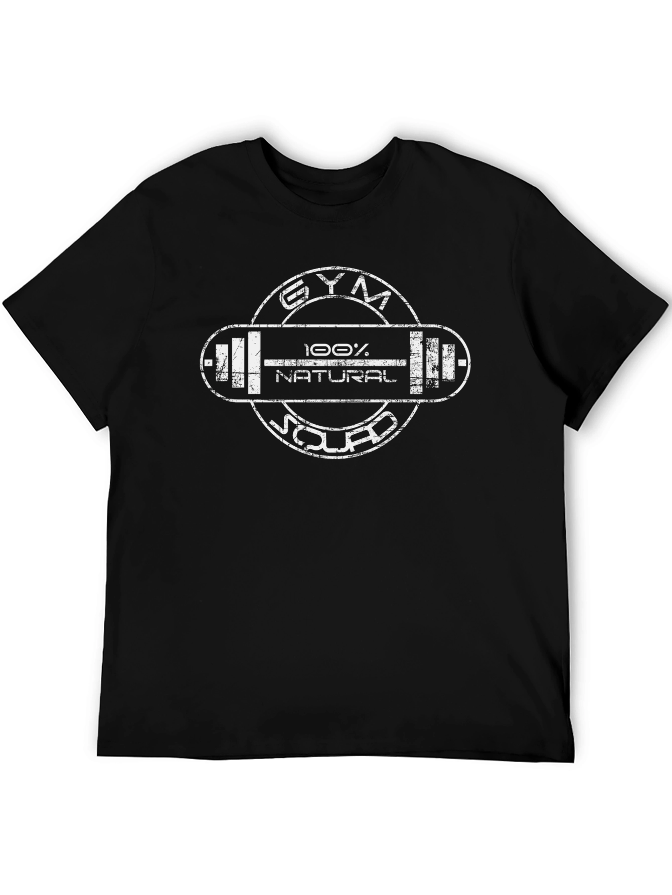 Gym Squad 100% Natural Graphic Tee - Black