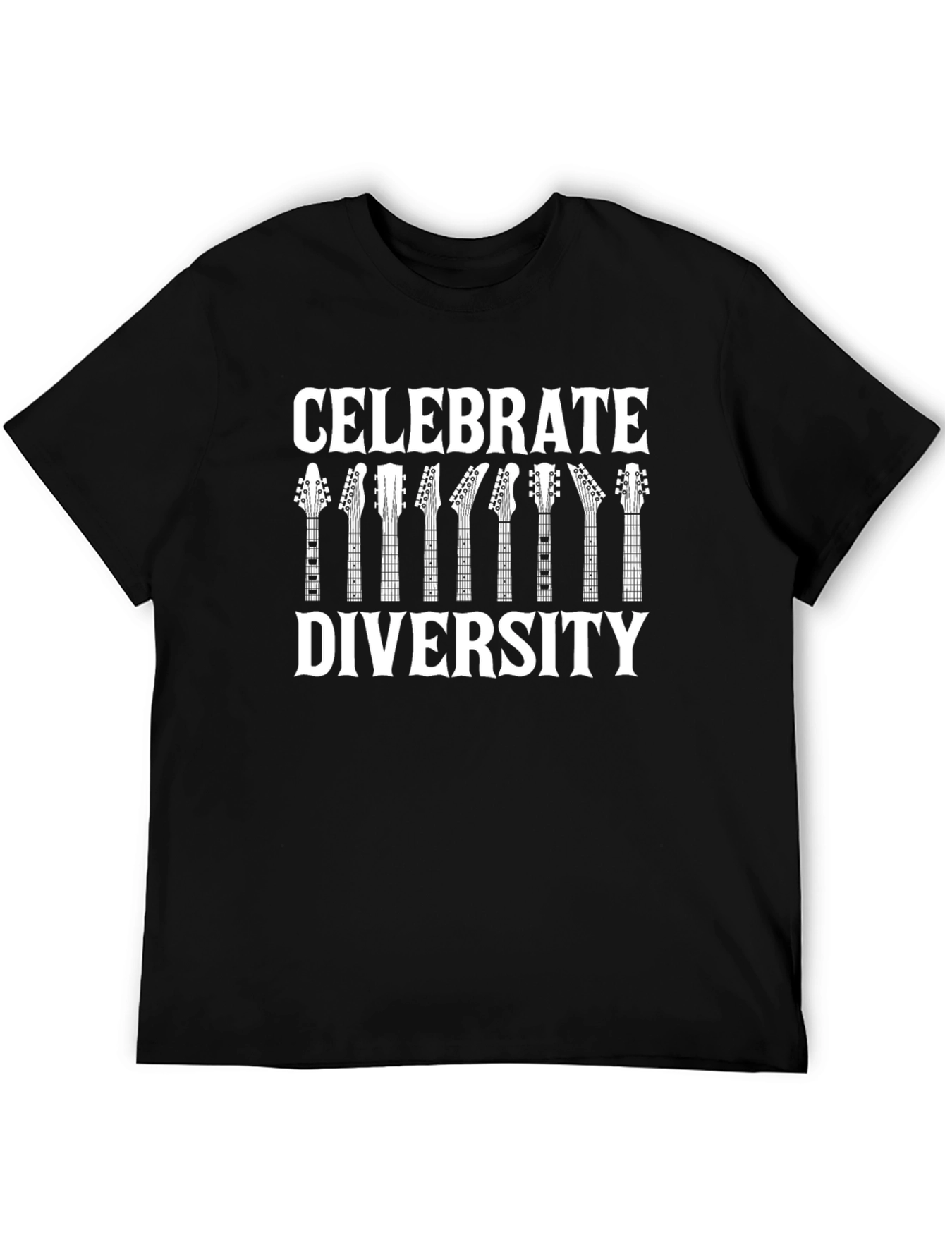 Celebrate Diversity Guitar T-Shirt