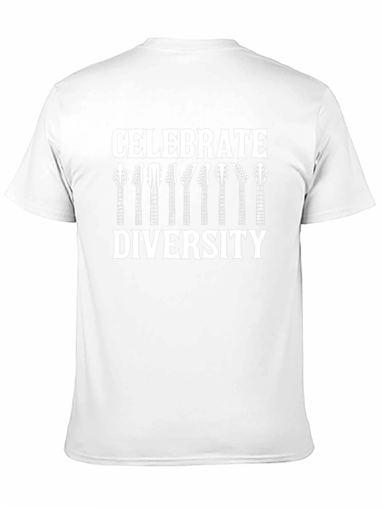 Celebrate Diversity Guitar T-Shirt