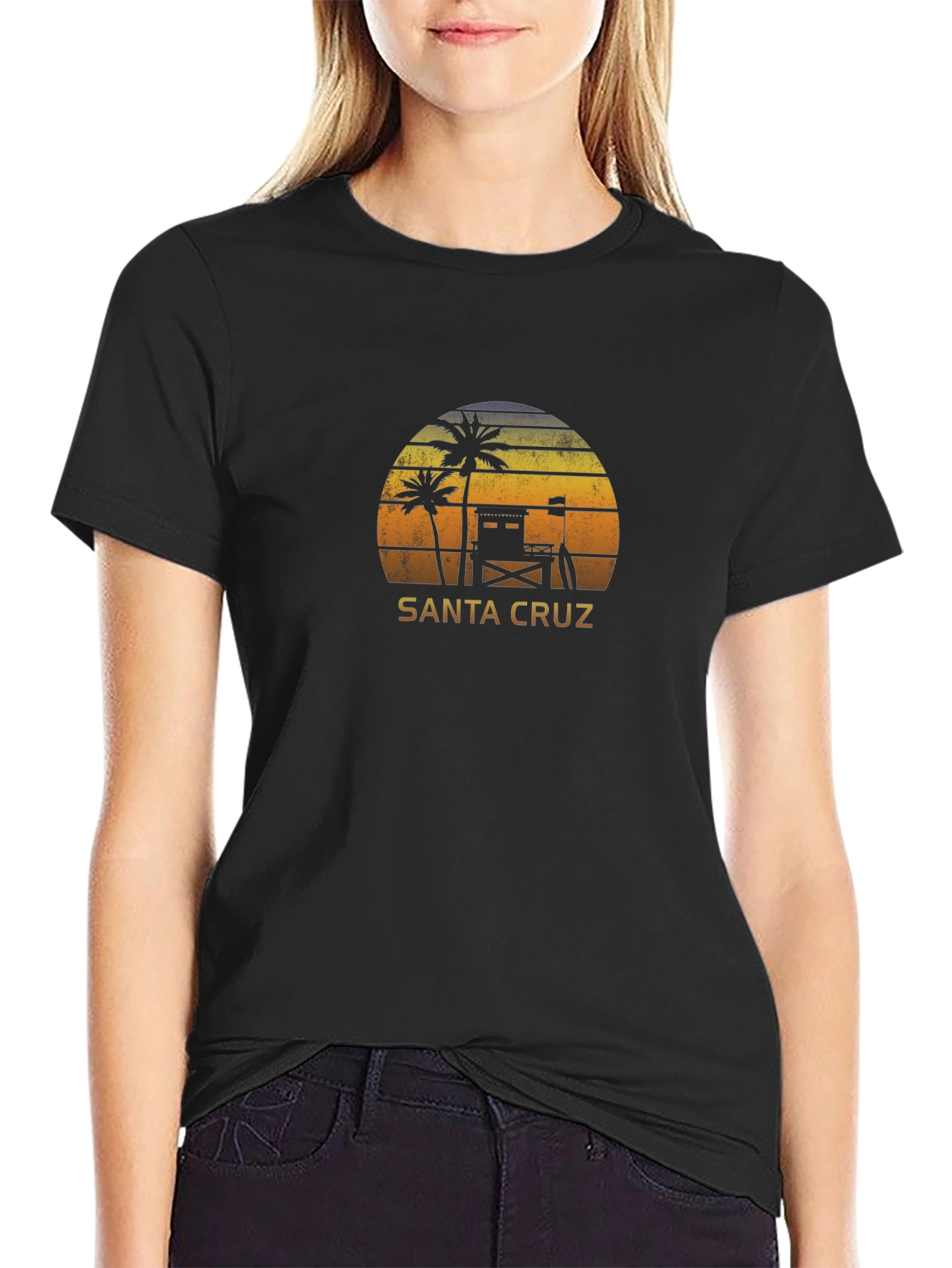 Santa Cruz Sunset Graphic T-Shirt