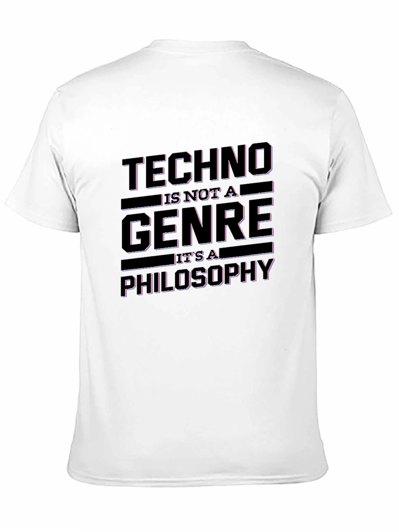 Techno Philosophy Graphic T-Shirt - Black