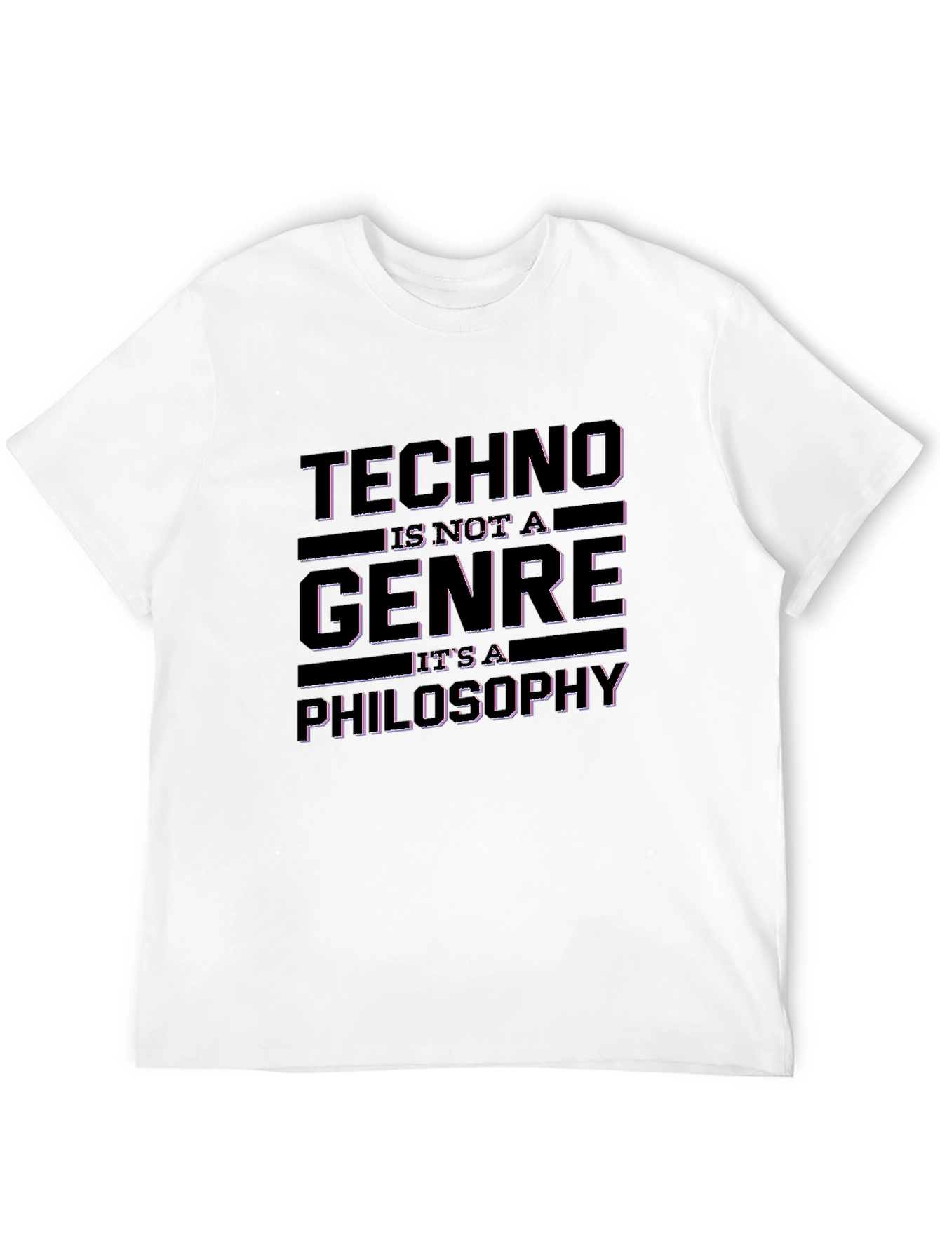 Techno Philosophy Graphic T-Shirt - Black