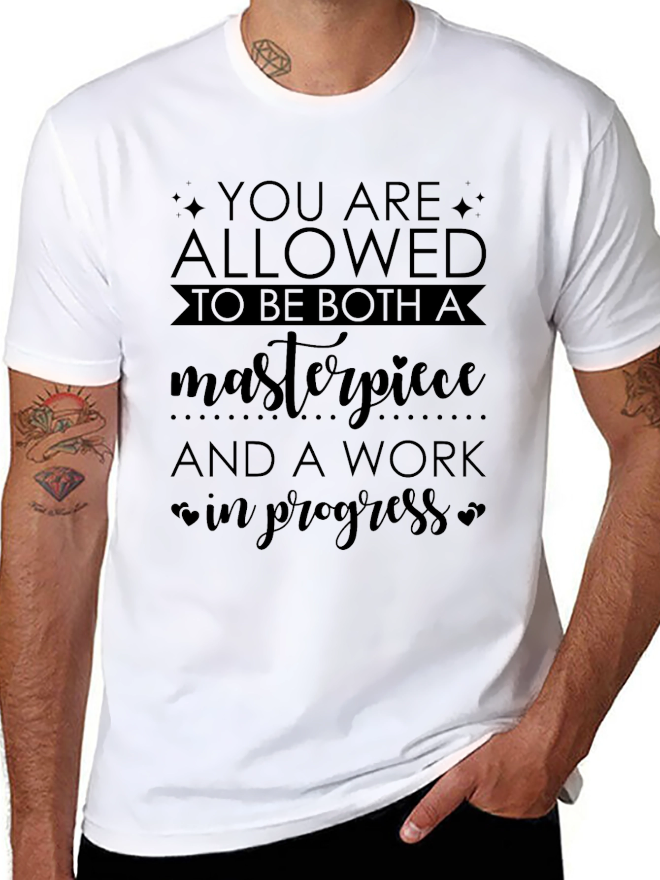 Masterpiece in Progress Graphic Tee - Black