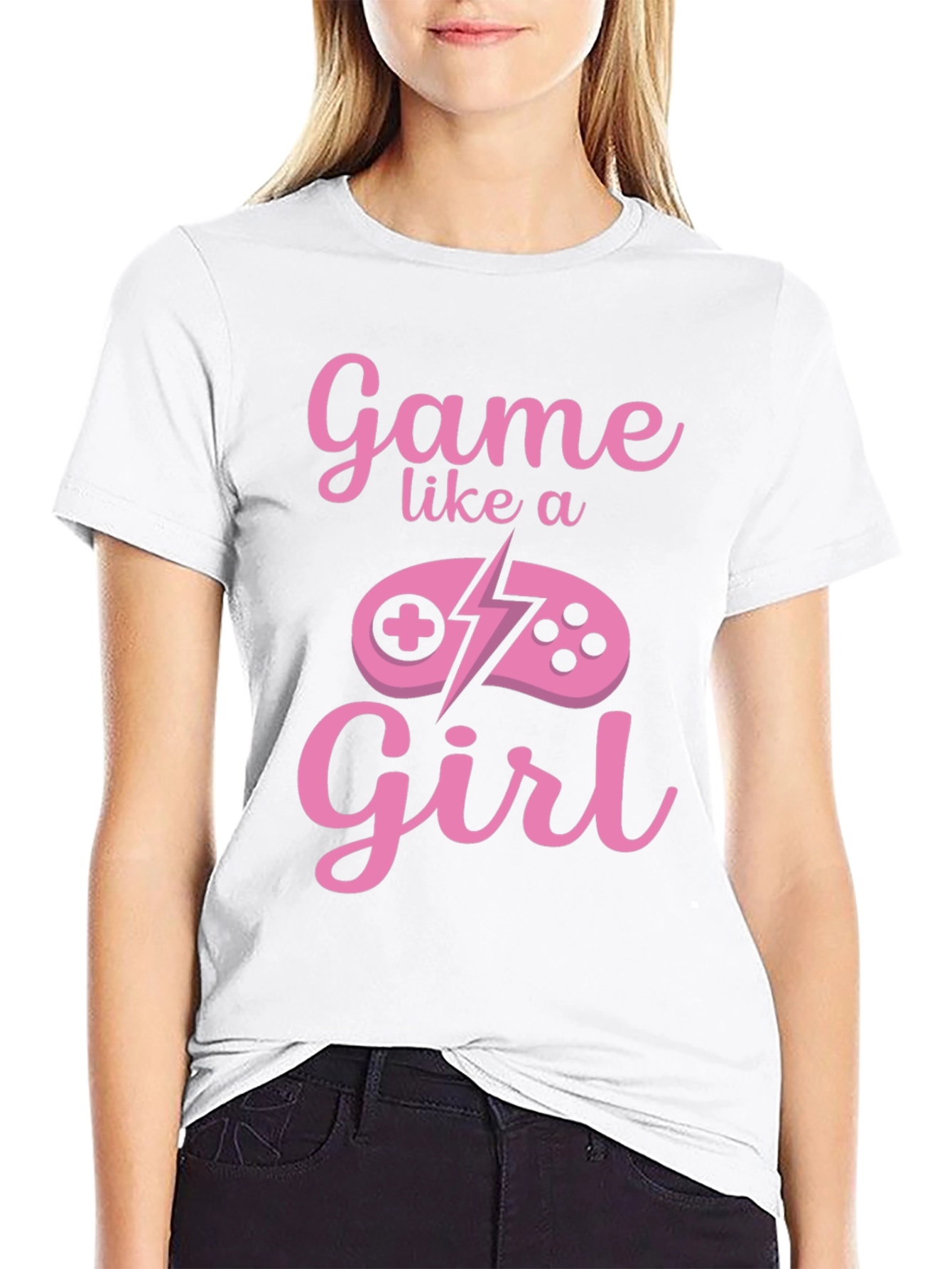 Game Like a Girl Black T-Shirt