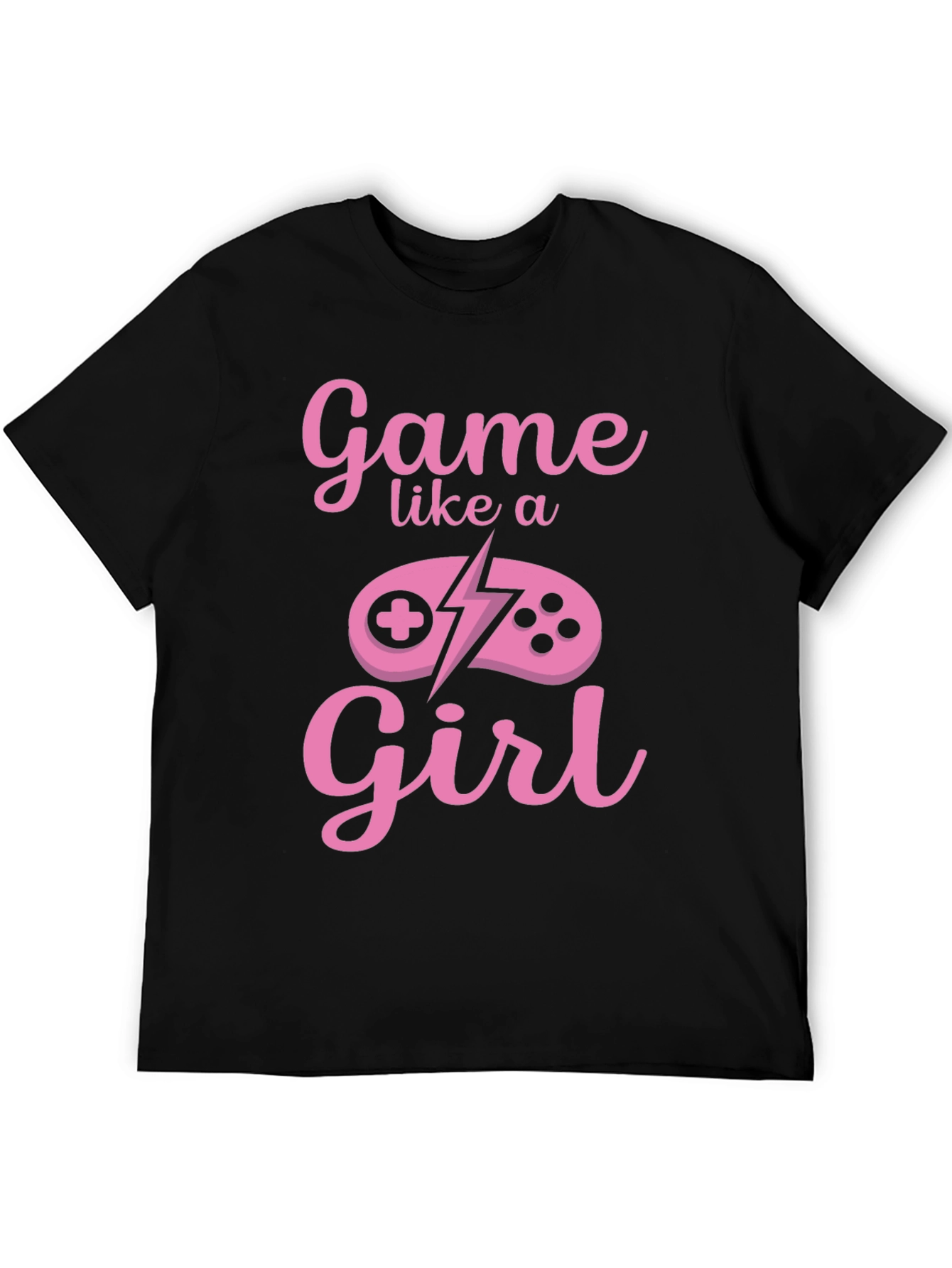 Game Like a Girl Black T-Shirt