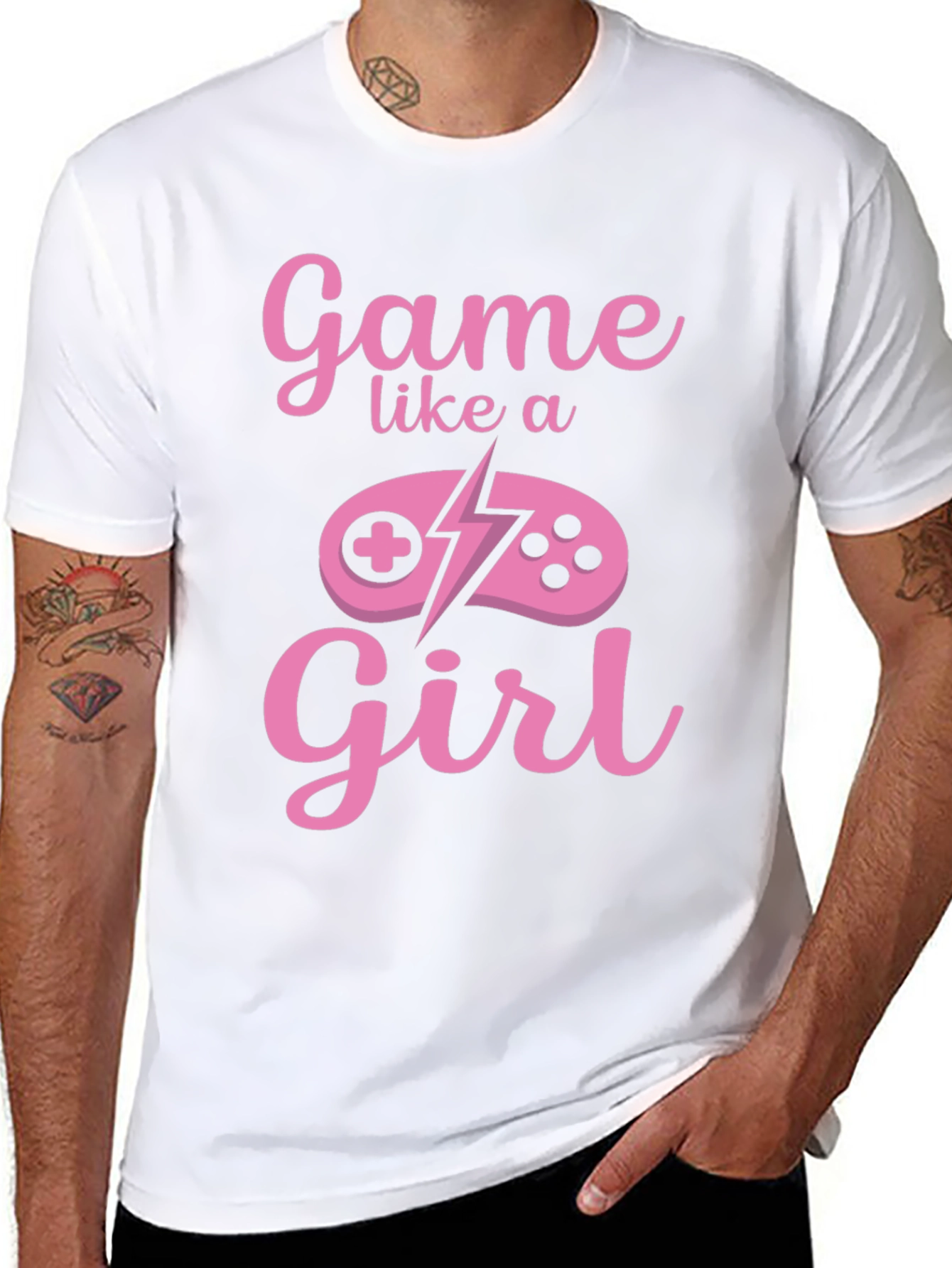 Game Like a Girl Black T-Shirt
