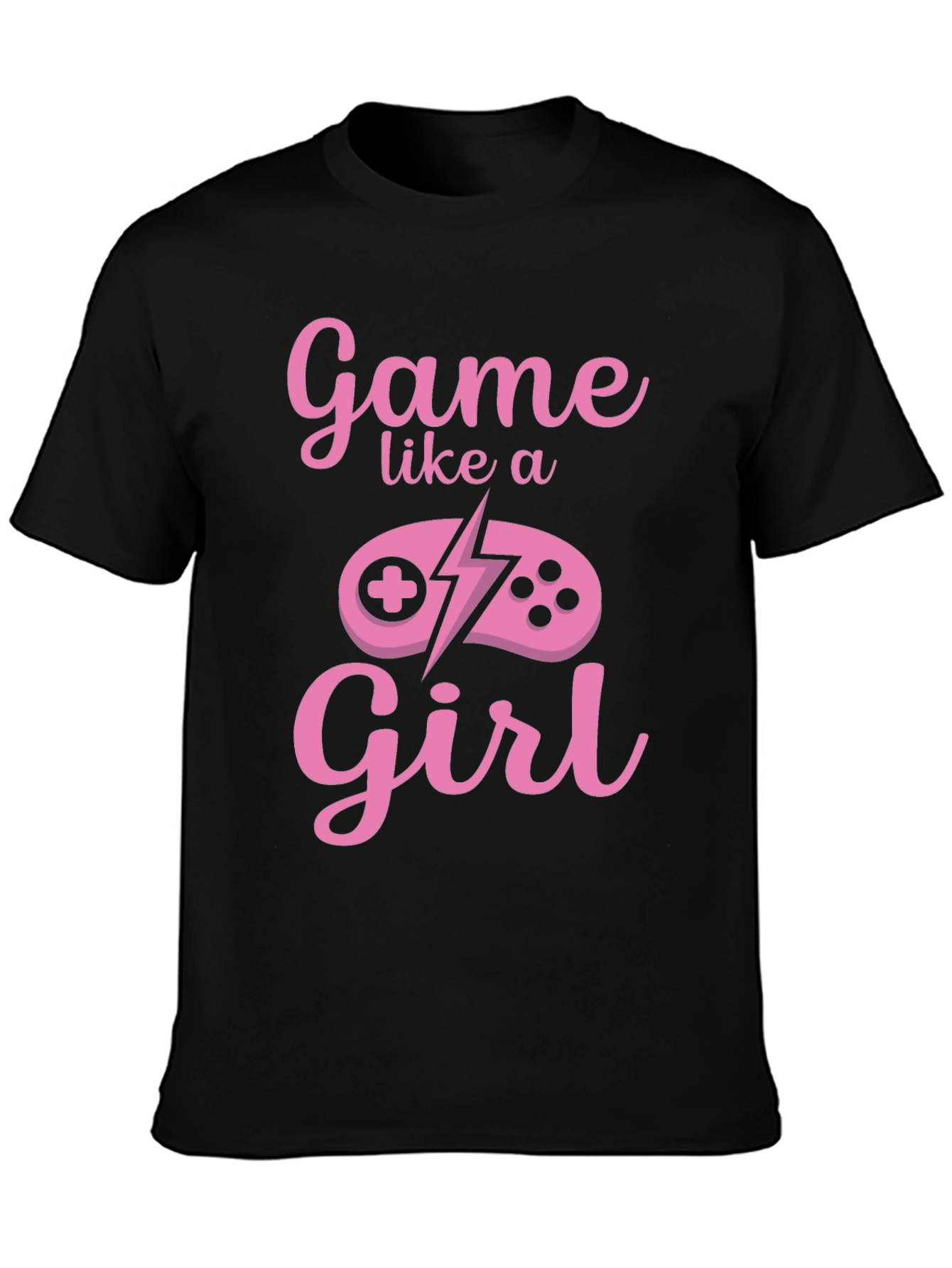 Game Like a Girl Black T-Shirt