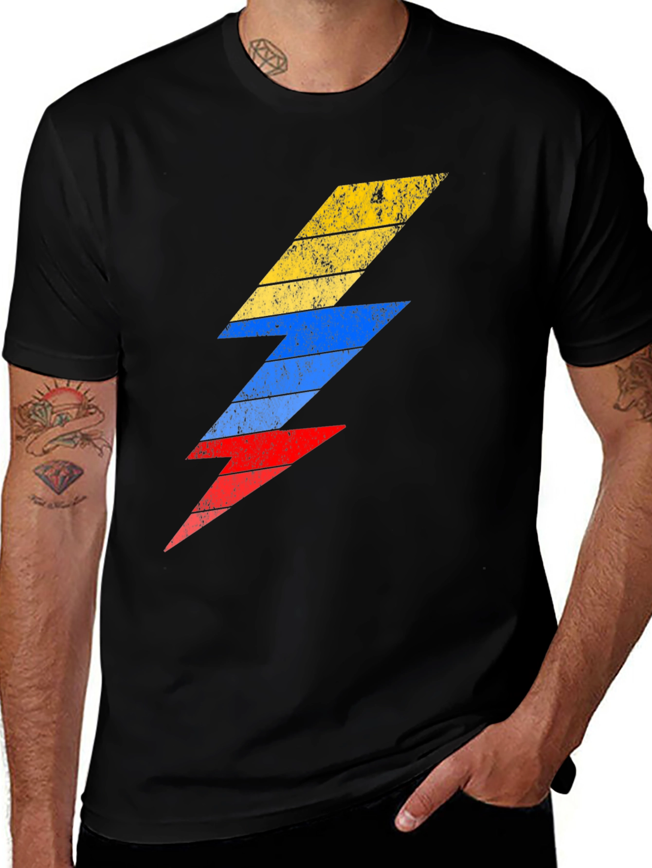 Retro Bolt T-Shirt - Lightning Design Tee