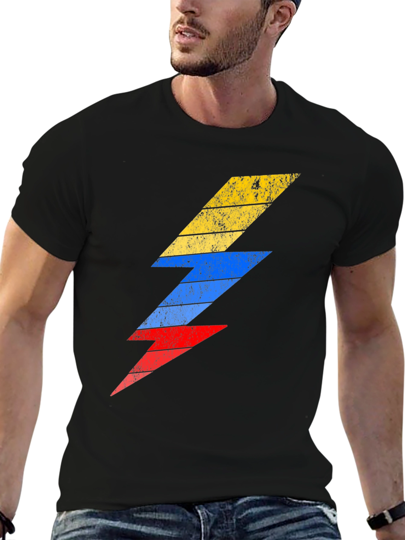 Retro Bolt T-Shirt - Lightning Design Tee
