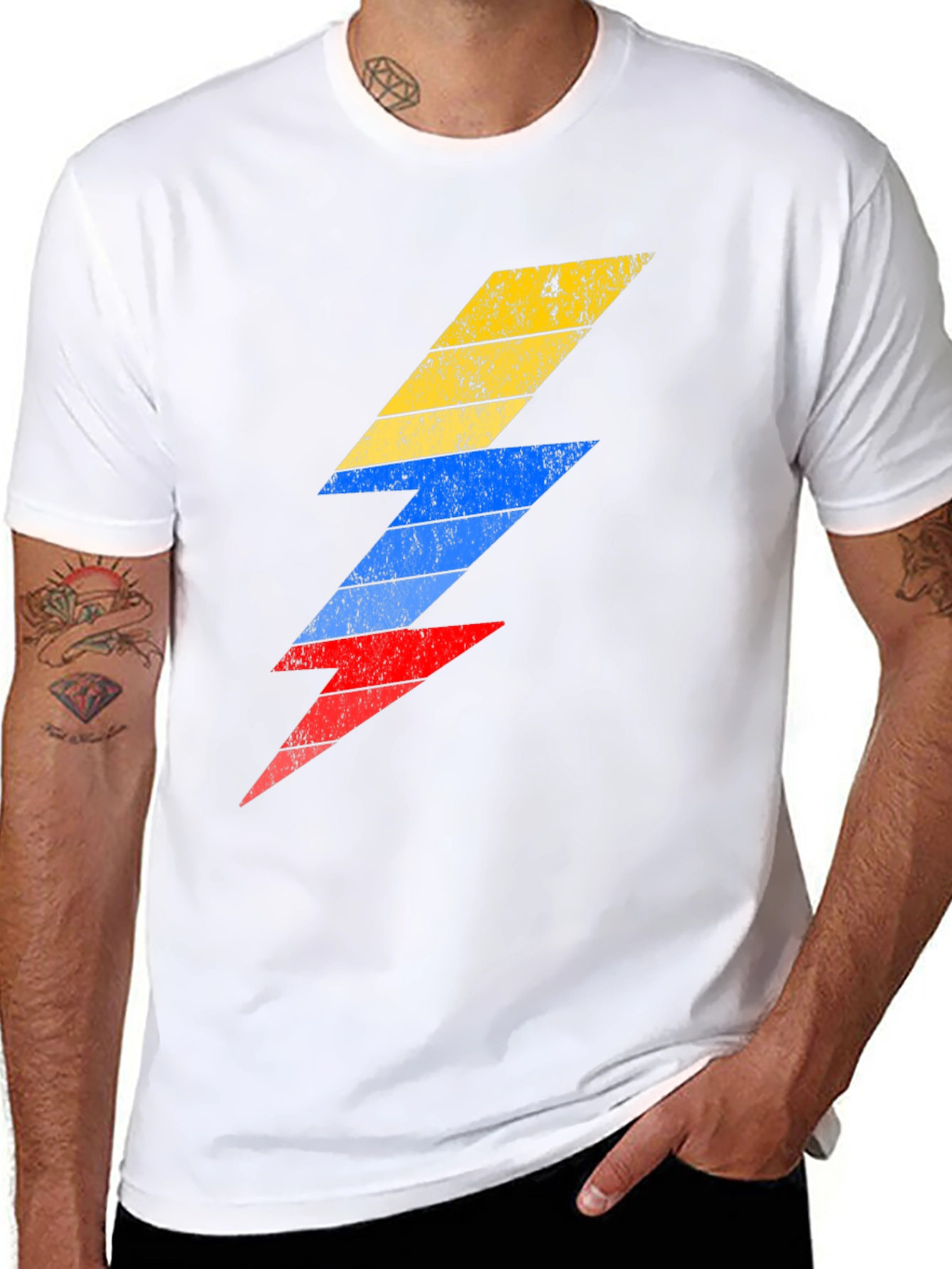 Retro Bolt T-Shirt - Lightning Design Tee