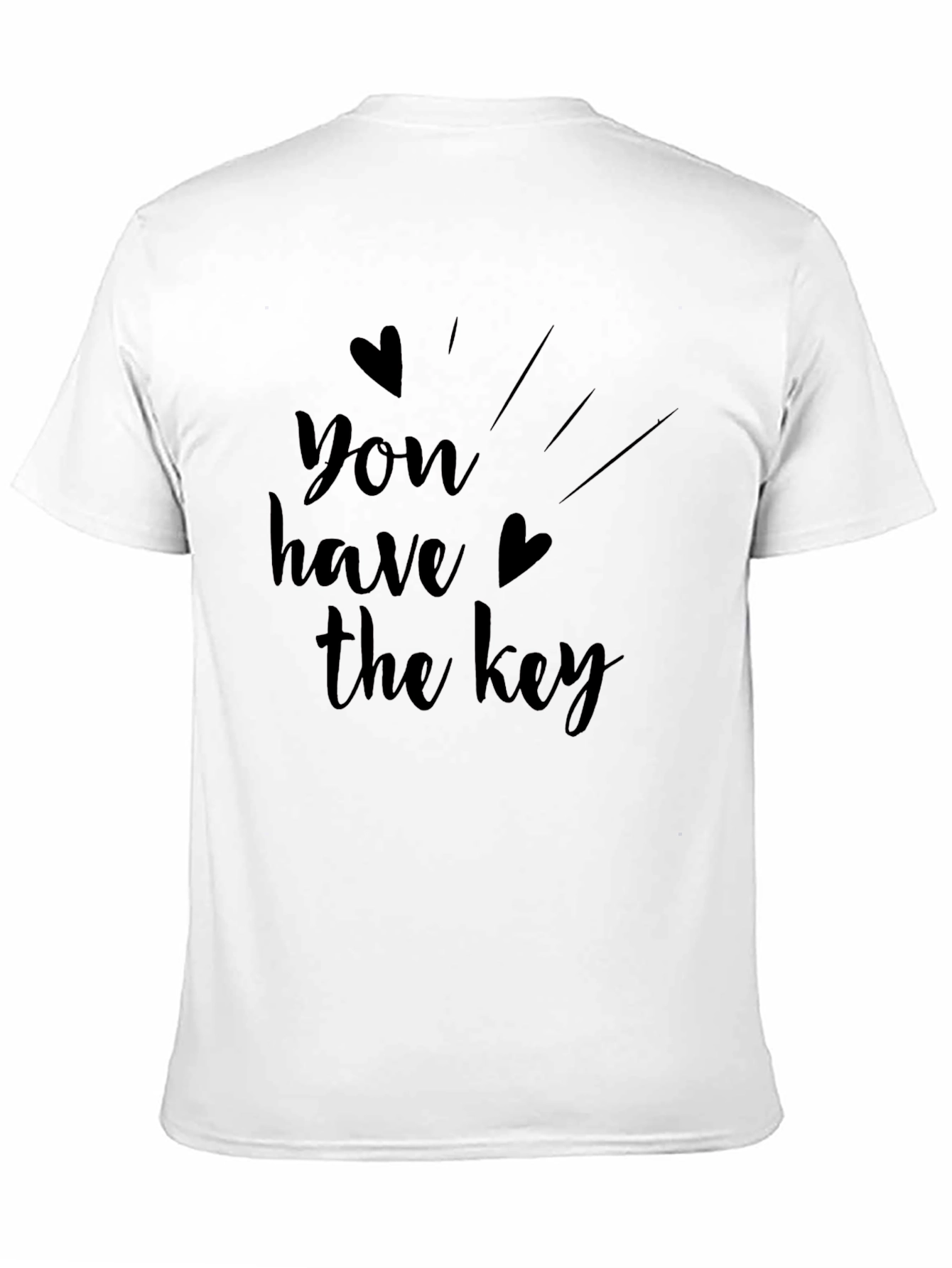 You Have The Key Graphic Tee - Black