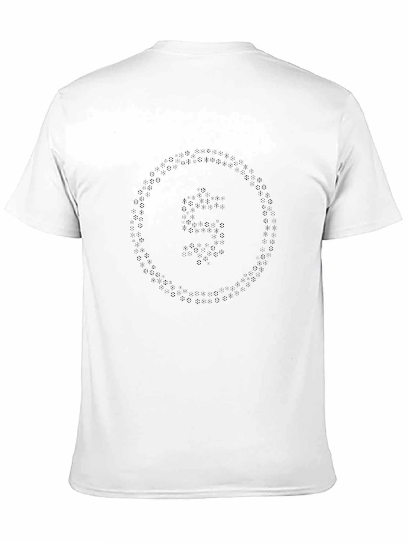 Black Graphic Tee - Geometric Circle Print