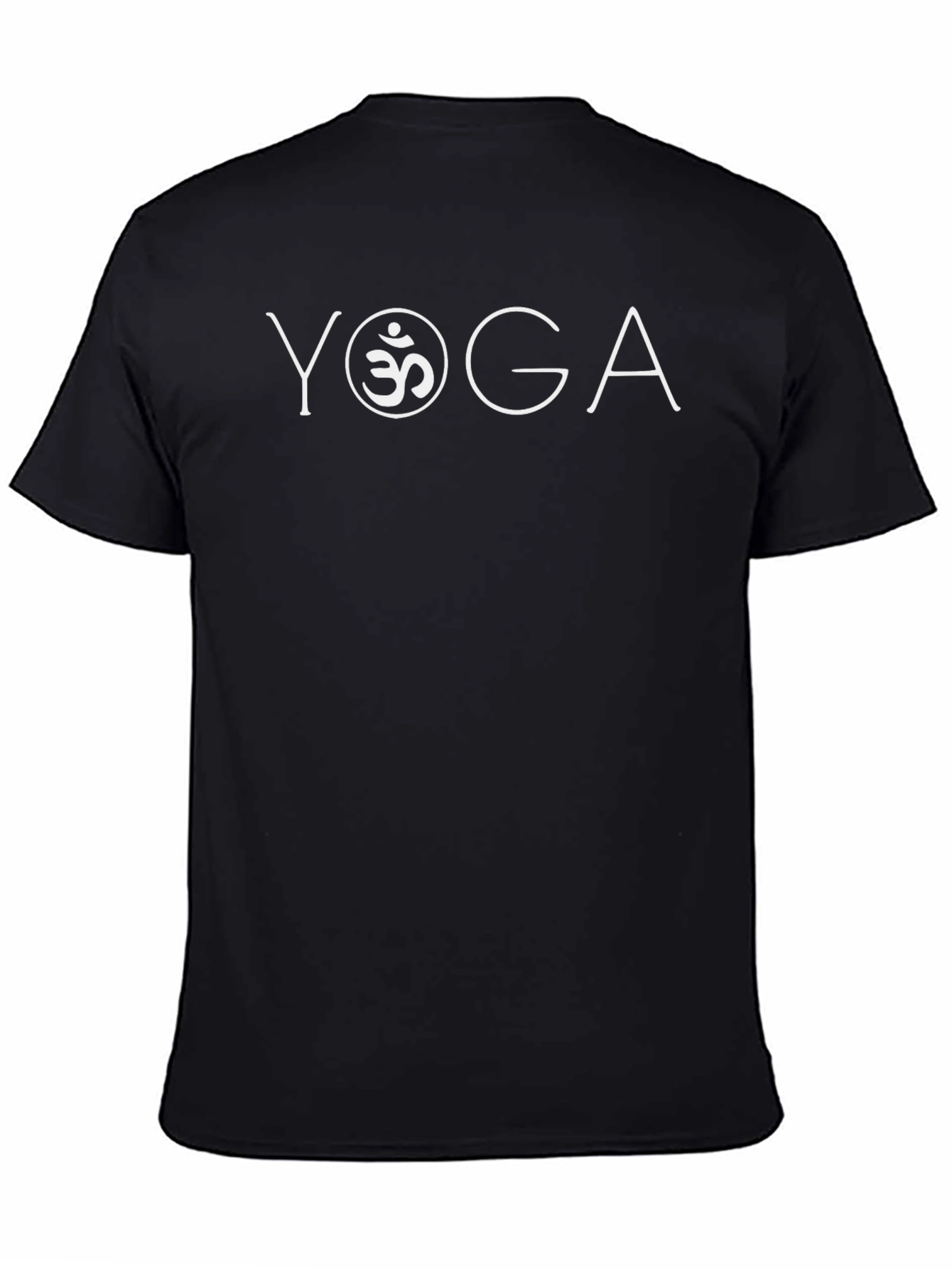 Yoga Graphic T-Shirt - Om Symbol Black Tee
