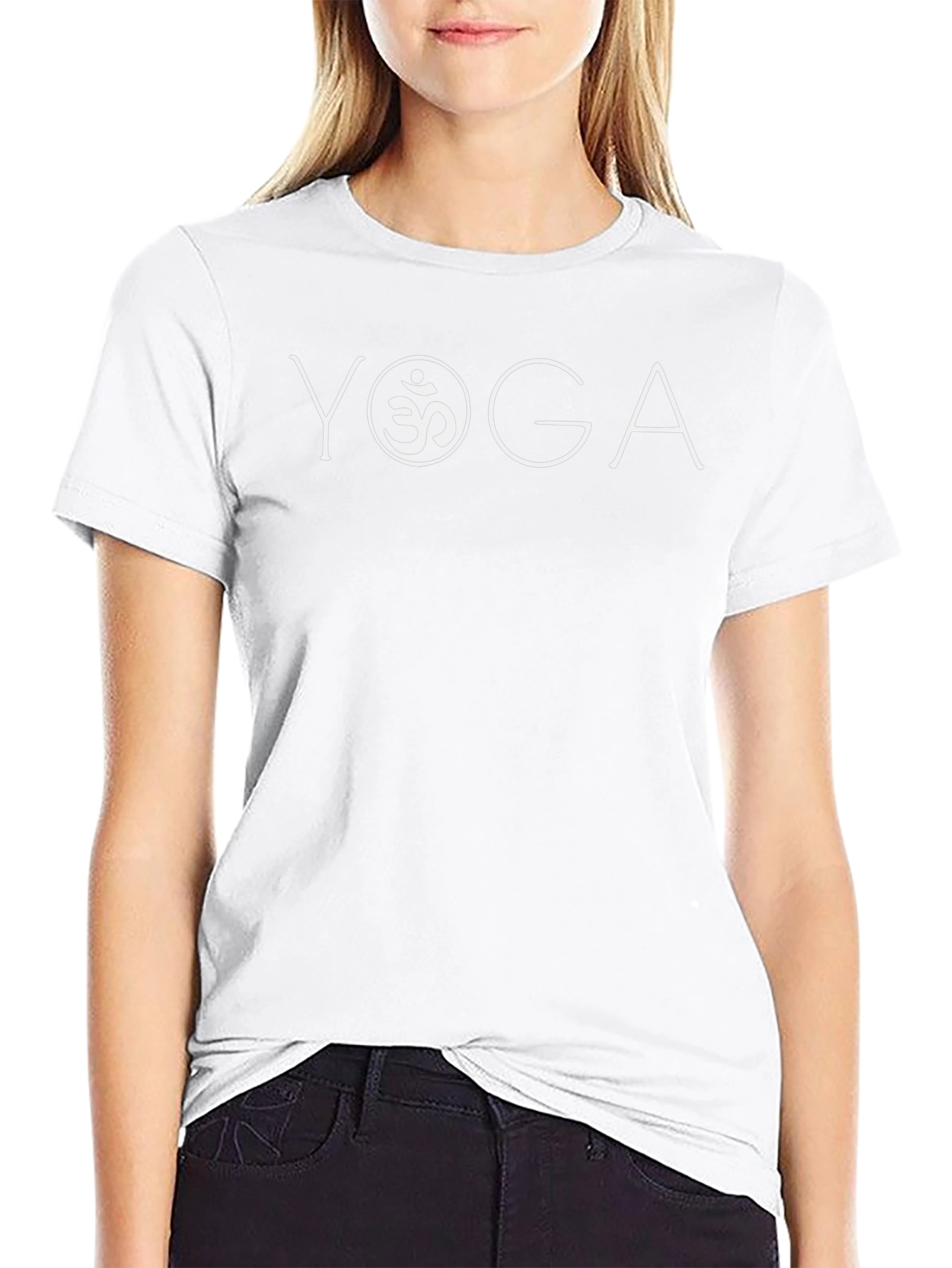 Yoga Graphic T-Shirt - Om Symbol Black Tee