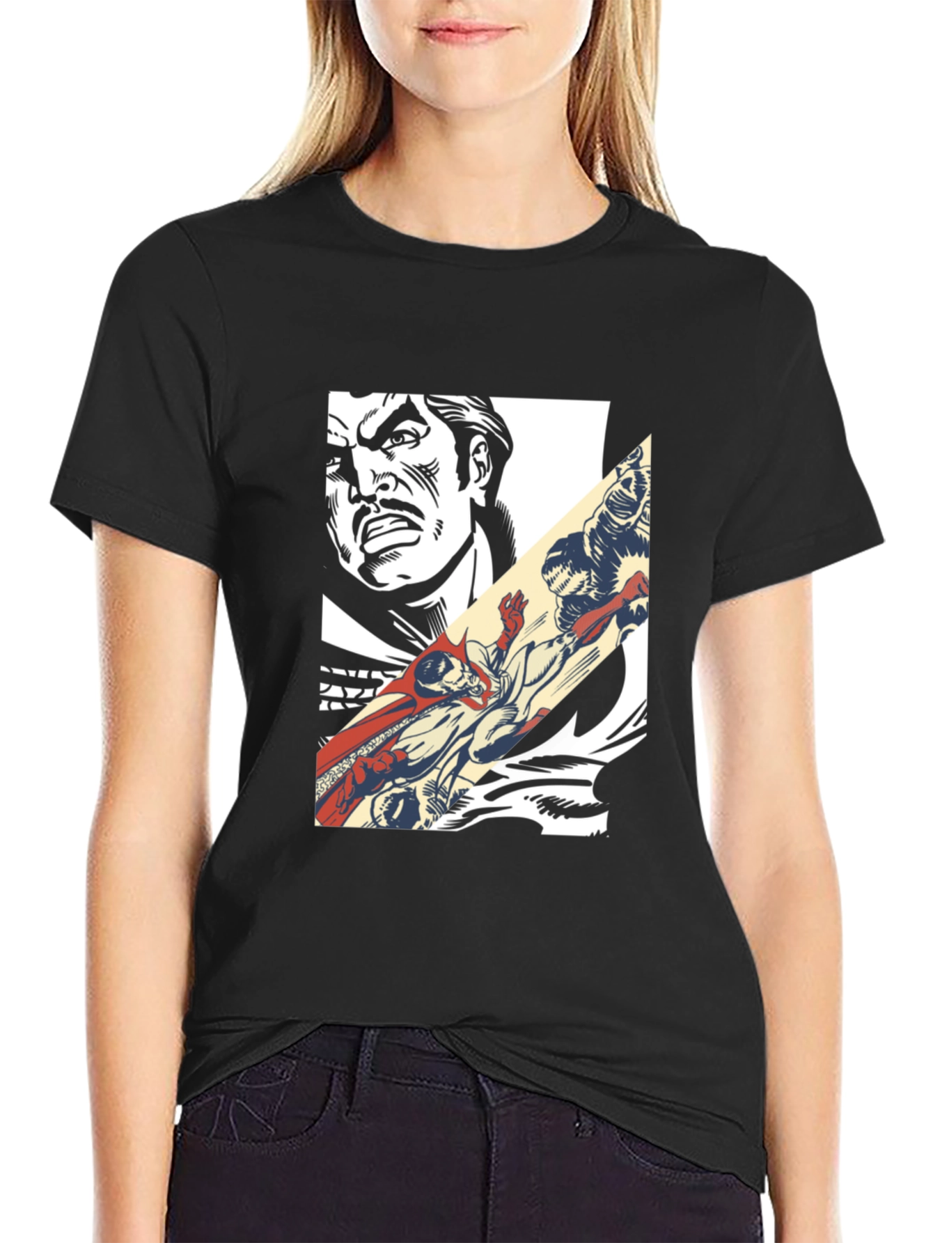 Comic Book Graphic Tee - Retro Pop Art Style