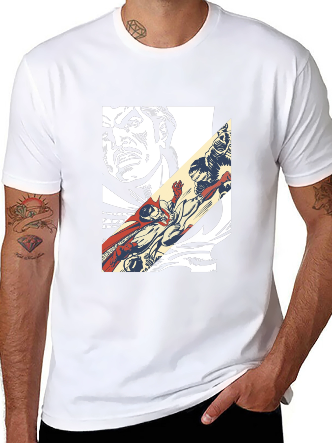 Comic Book Graphic Tee - Retro Pop Art Style