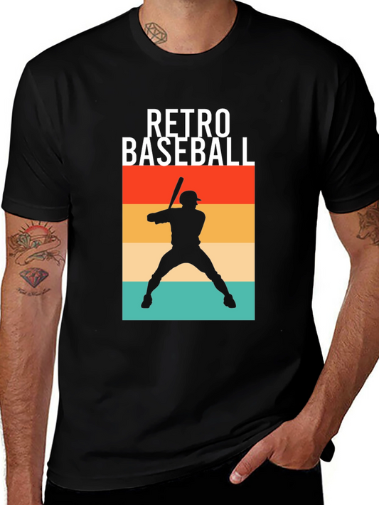 Retro Baseball Player Graphic Tee