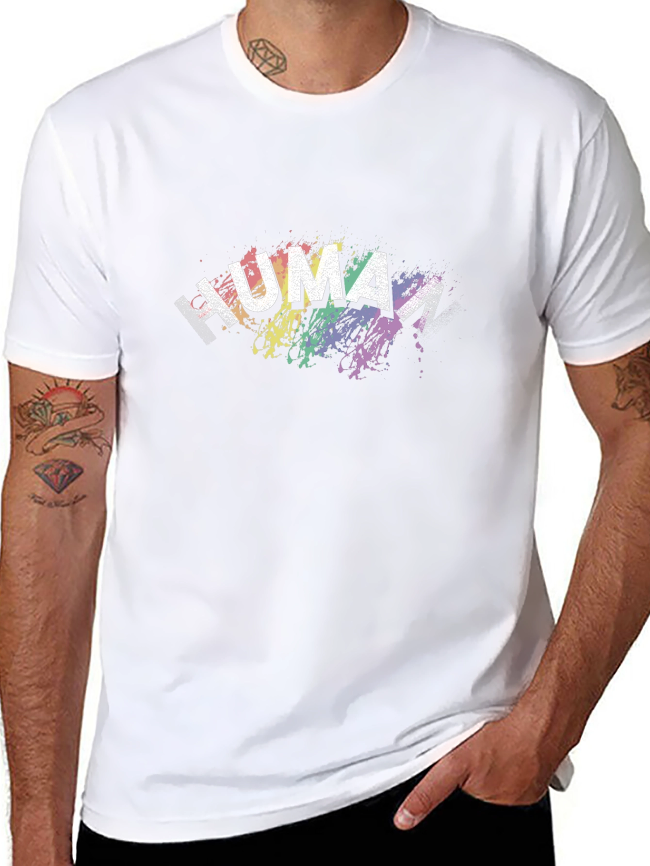 Rainbow Human Pride T-Shirt