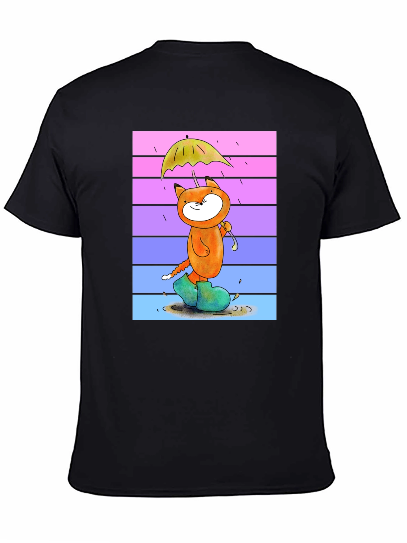 Cartoon Fox in Boots T-Shirt