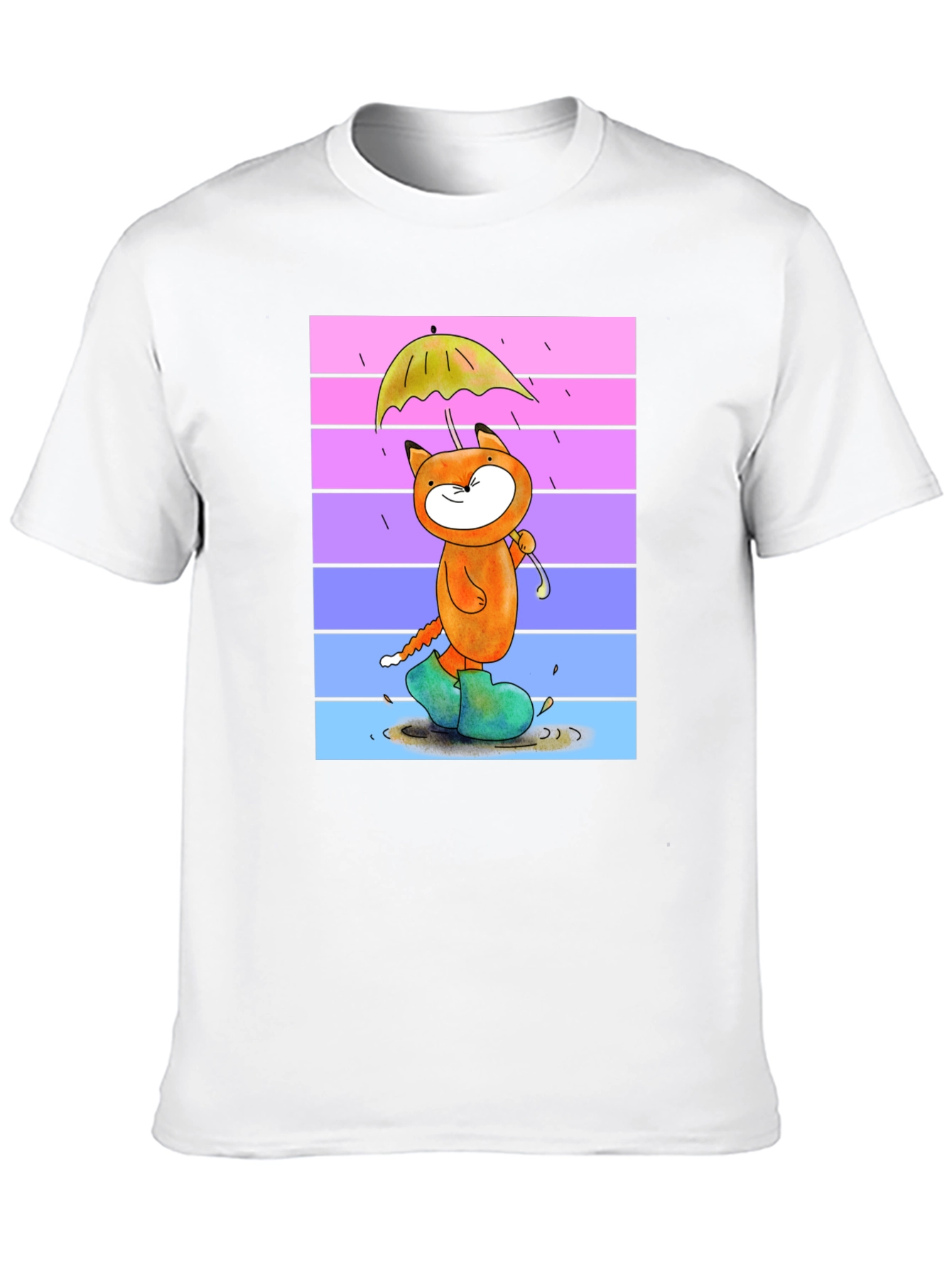 Cartoon Fox in Boots T-Shirt