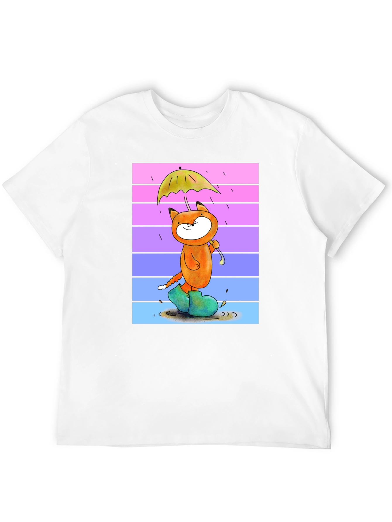 Cartoon Fox in Boots T-Shirt