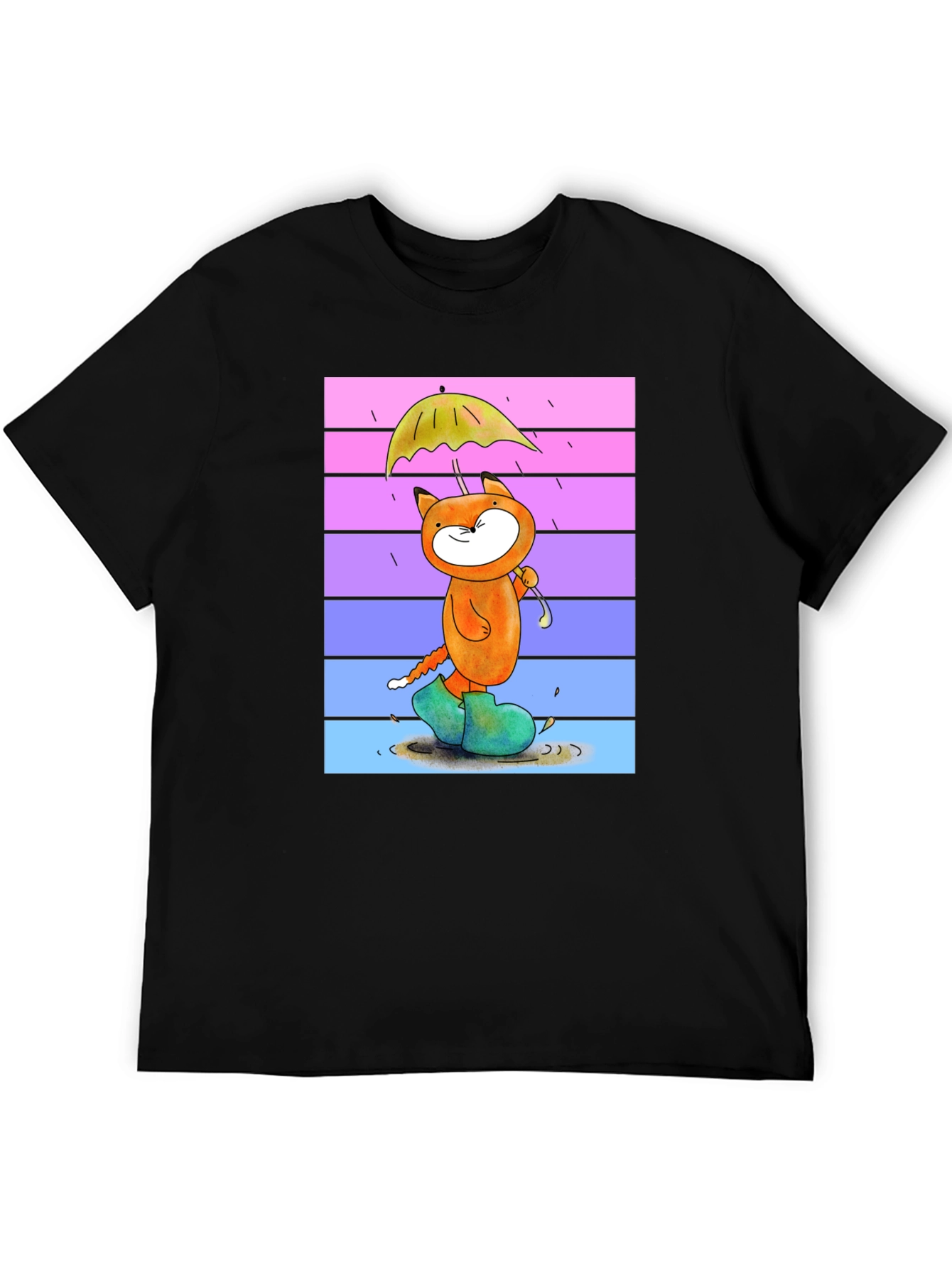 Cartoon Fox in Boots T-Shirt