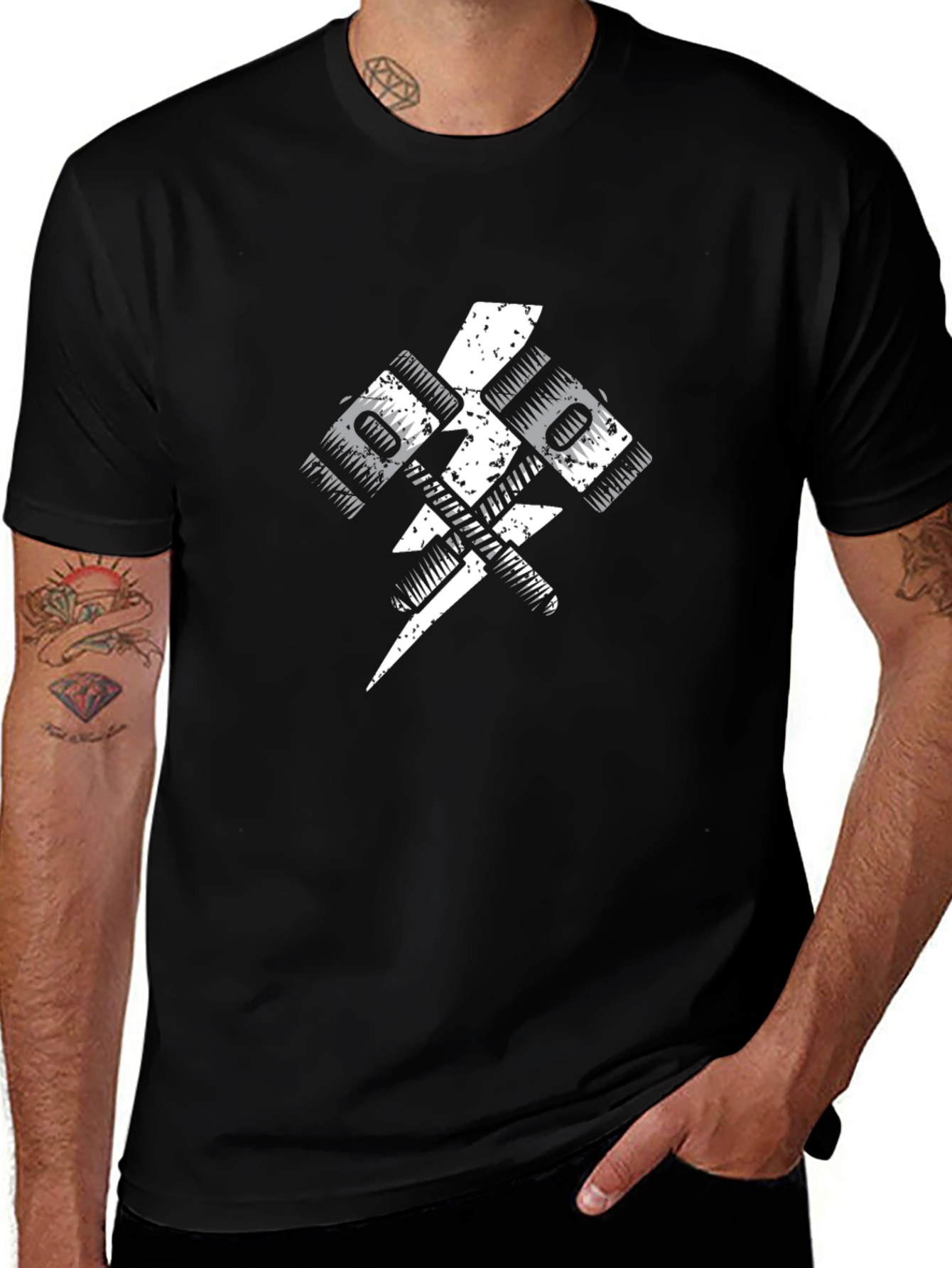 Electric Hammers Graphic Tee - Black