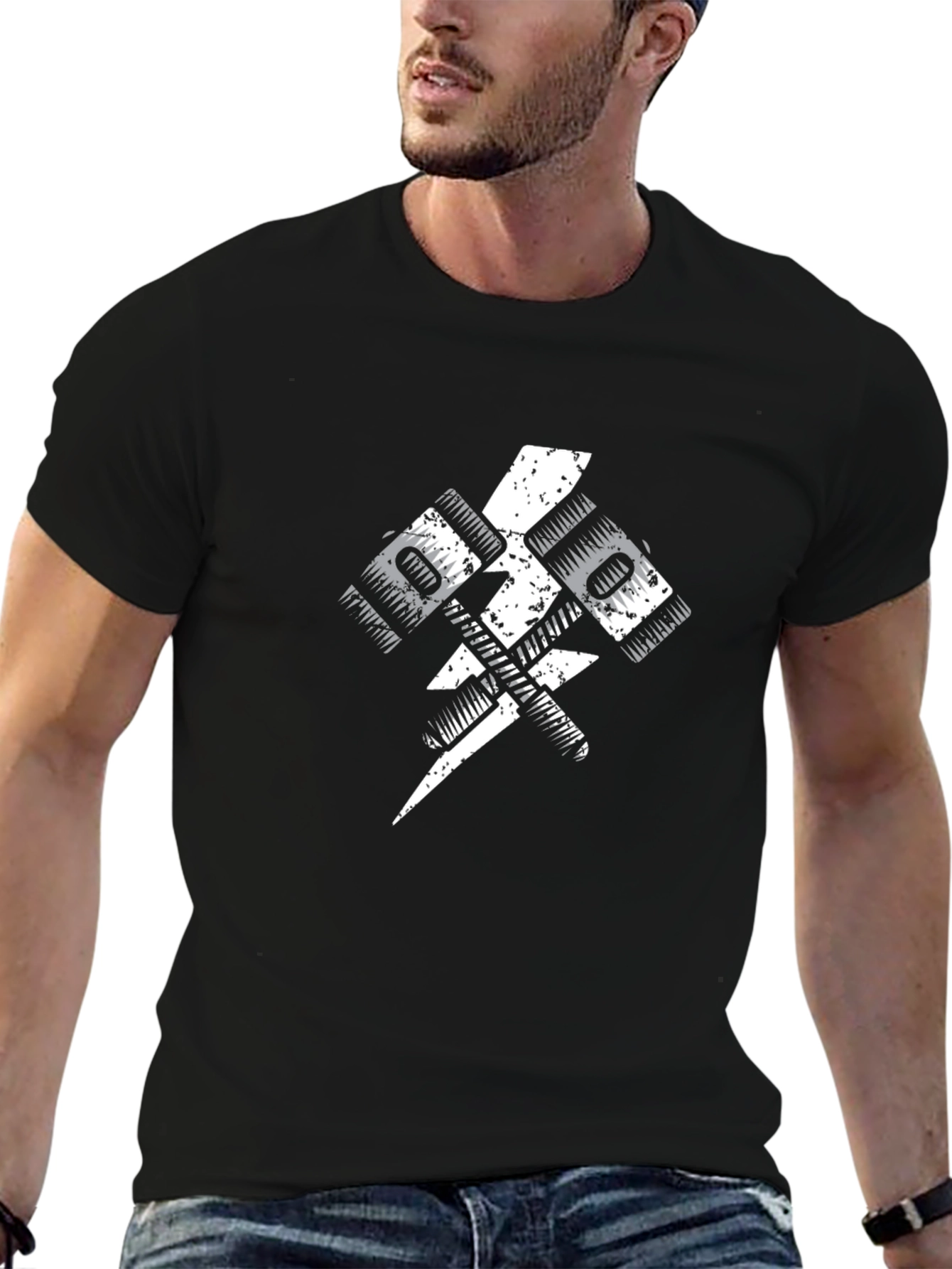 Electric Hammers Graphic Tee - Black