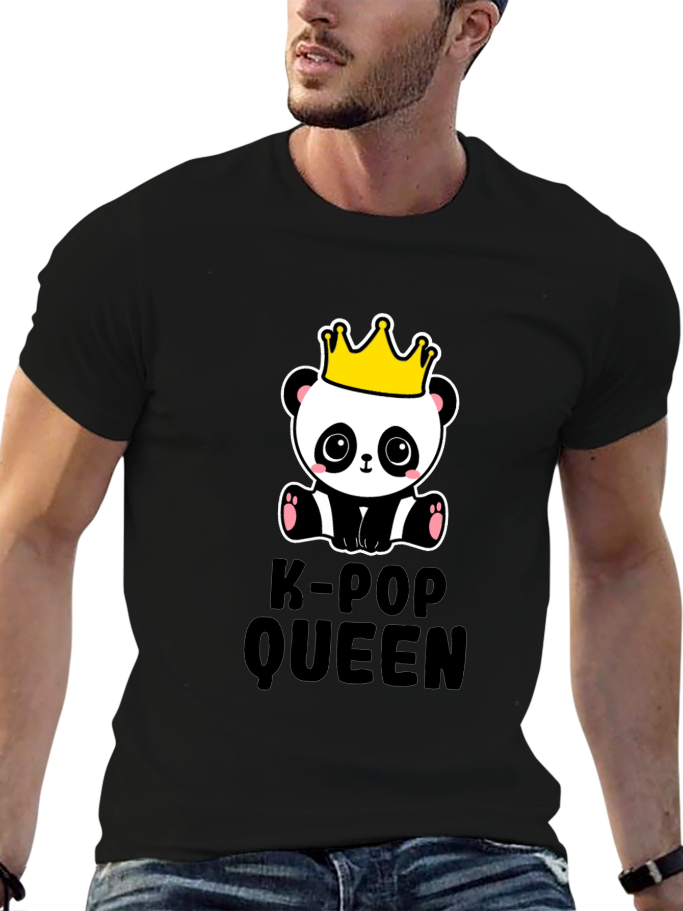 K-Pop Queen Panda Graphic T-Shirt