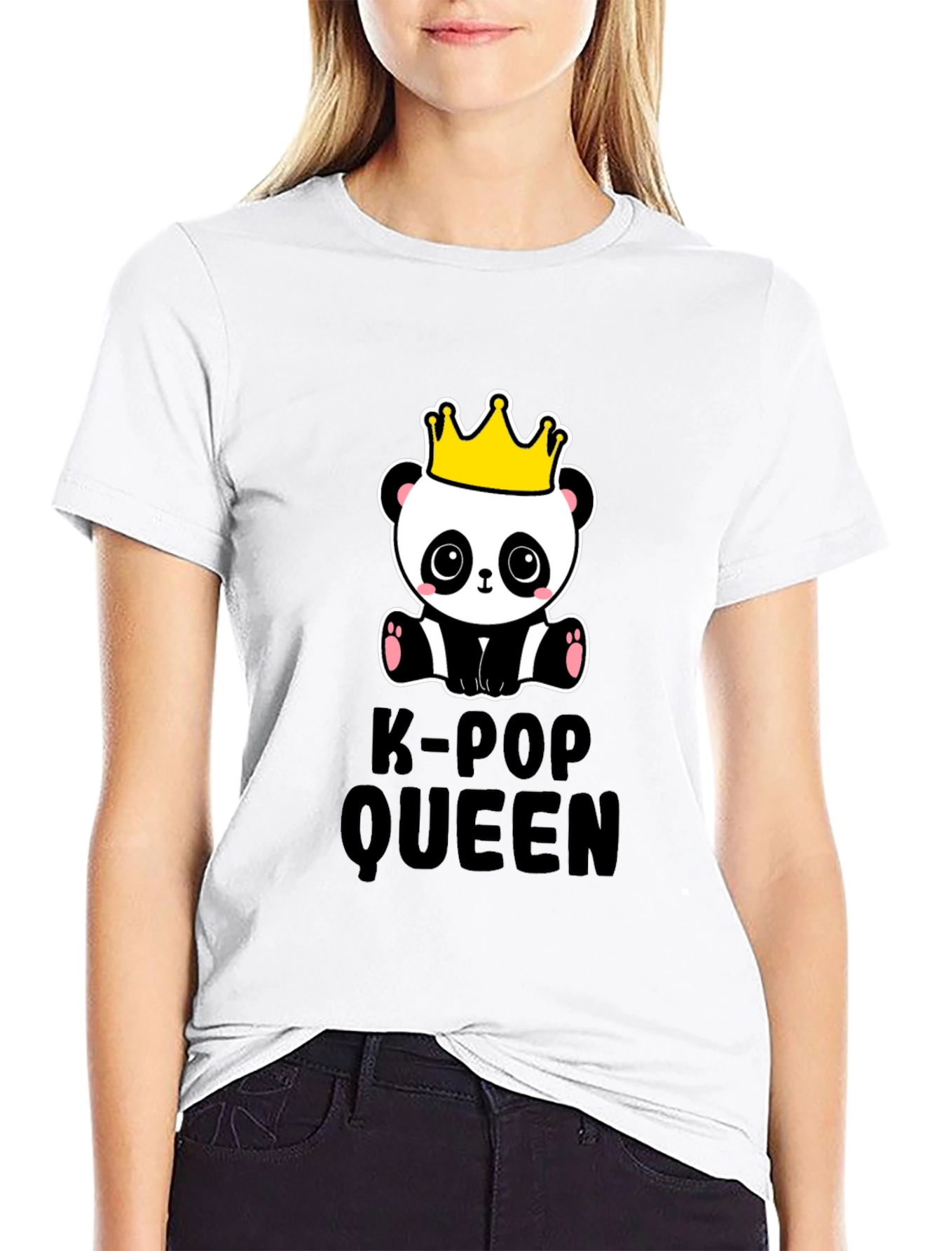 K-Pop Queen Panda Graphic T-Shirt