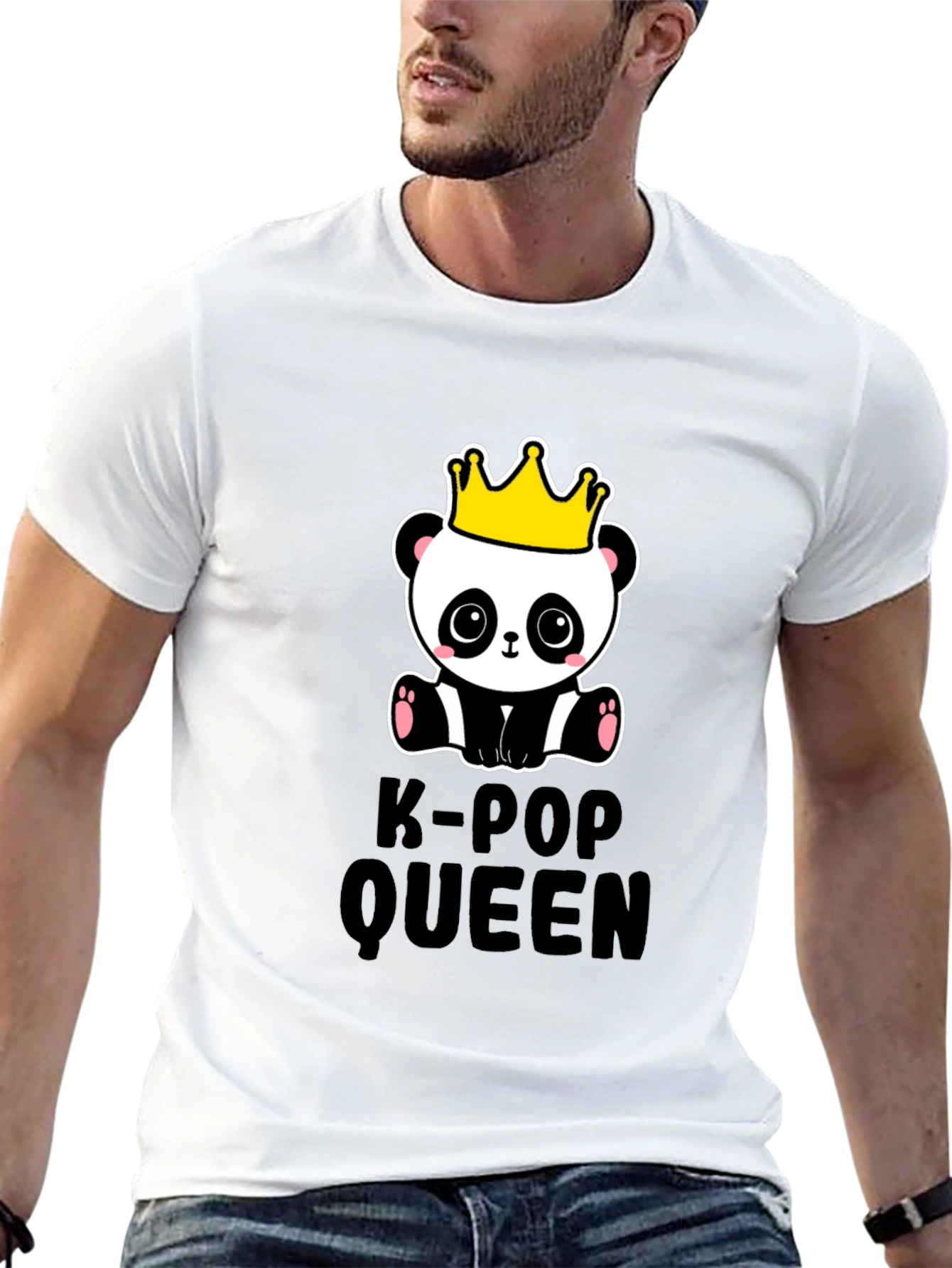 K-Pop Queen Panda Graphic T-Shirt