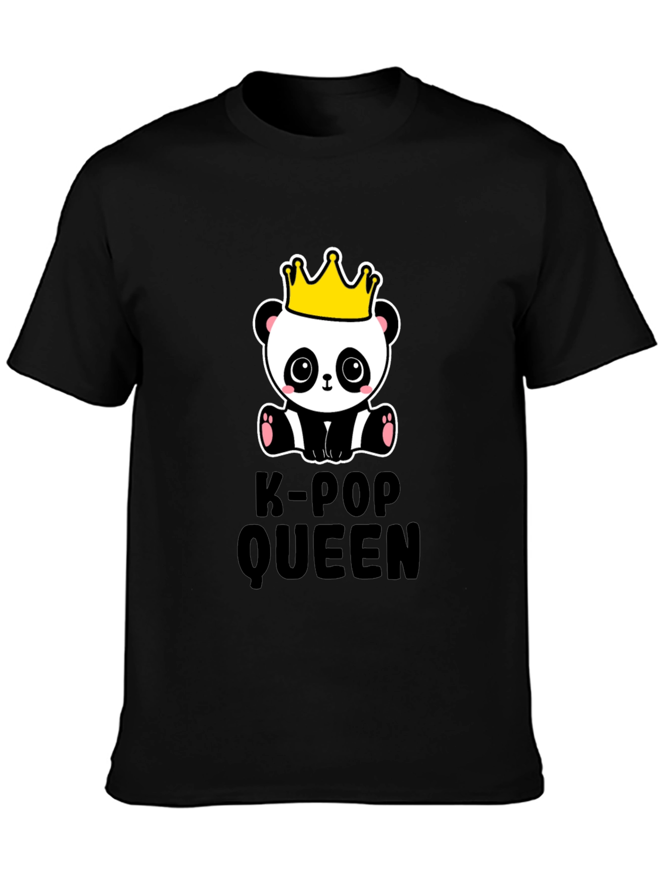 K-Pop Queen Panda Graphic T-Shirt