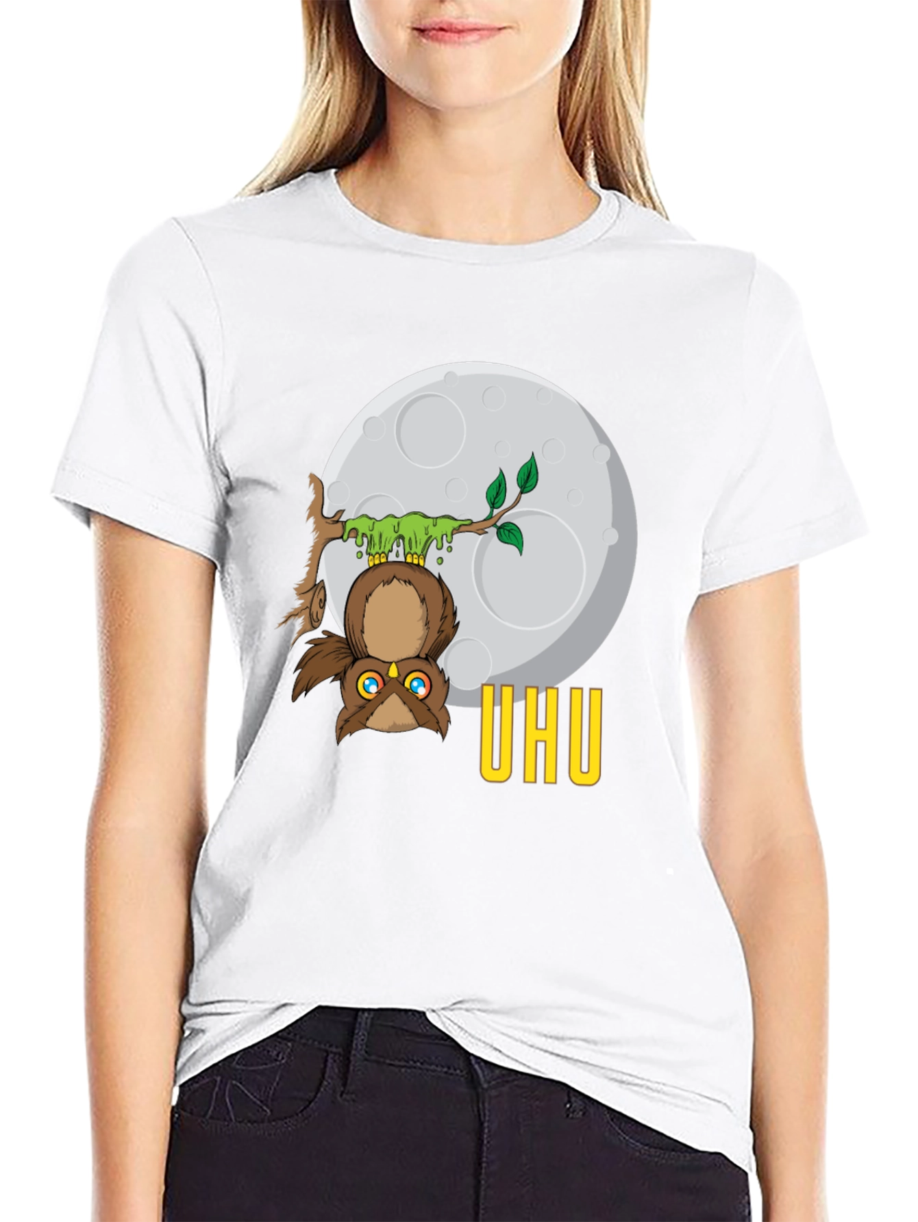UHU Upside Down Owl T-Shirt