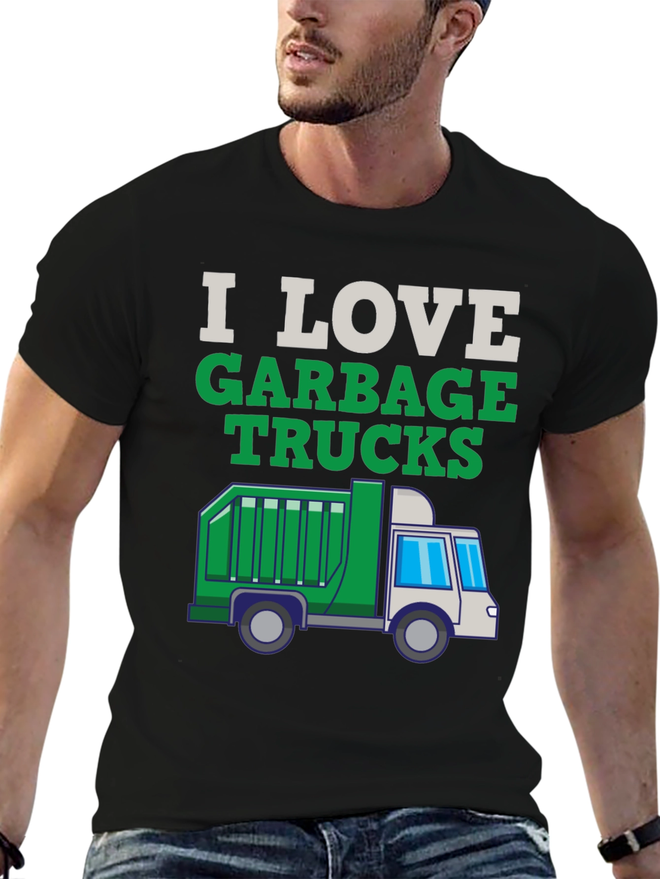I Love Garbage Trucks T-Shirt