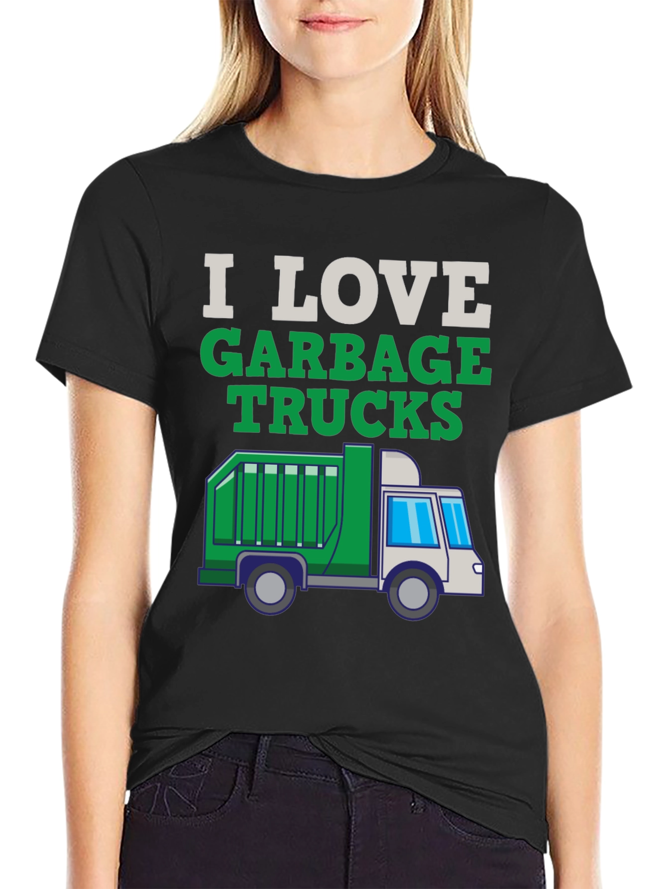 I Love Garbage Trucks T-Shirt