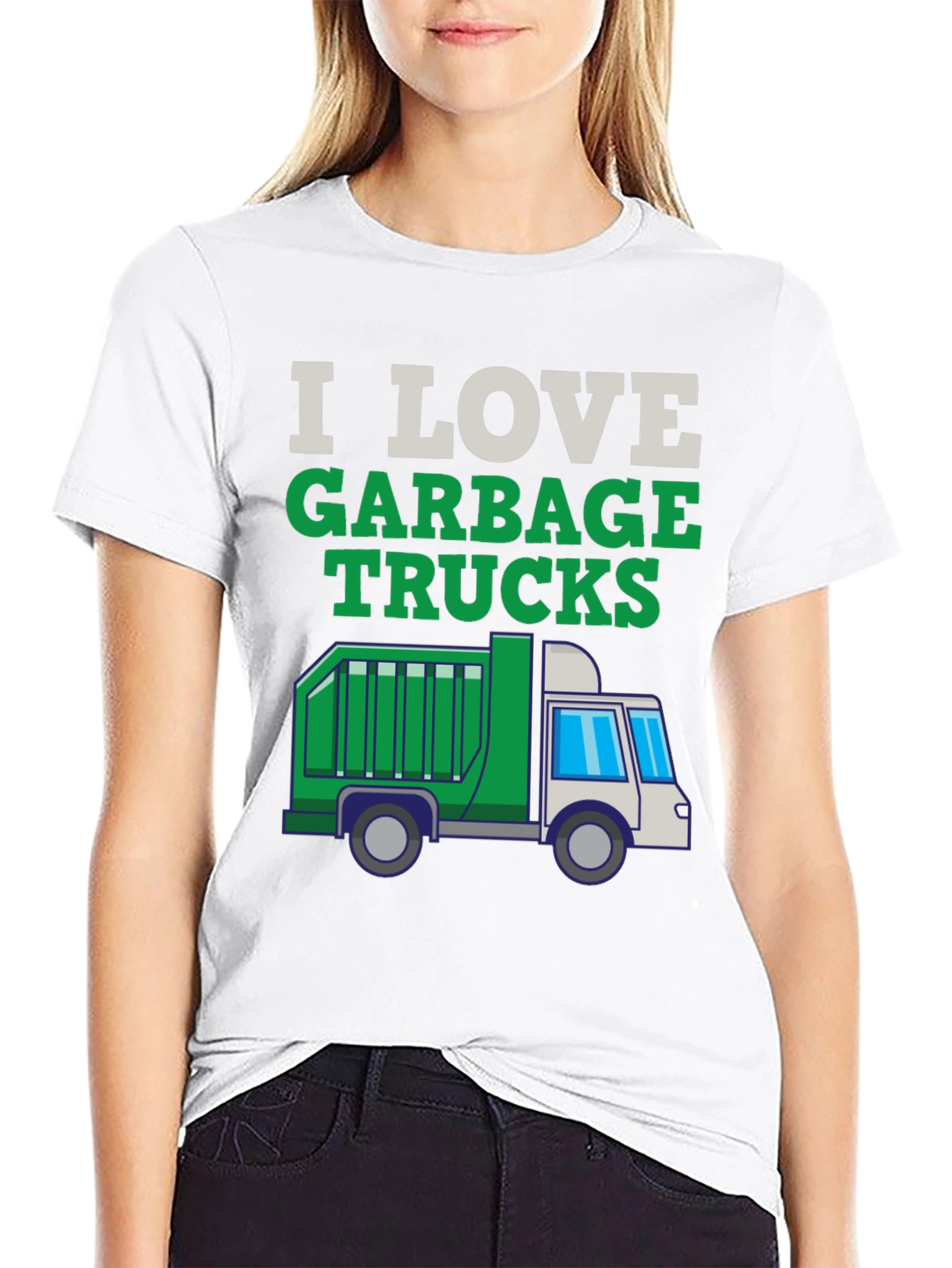 I Love Garbage Trucks T-Shirt