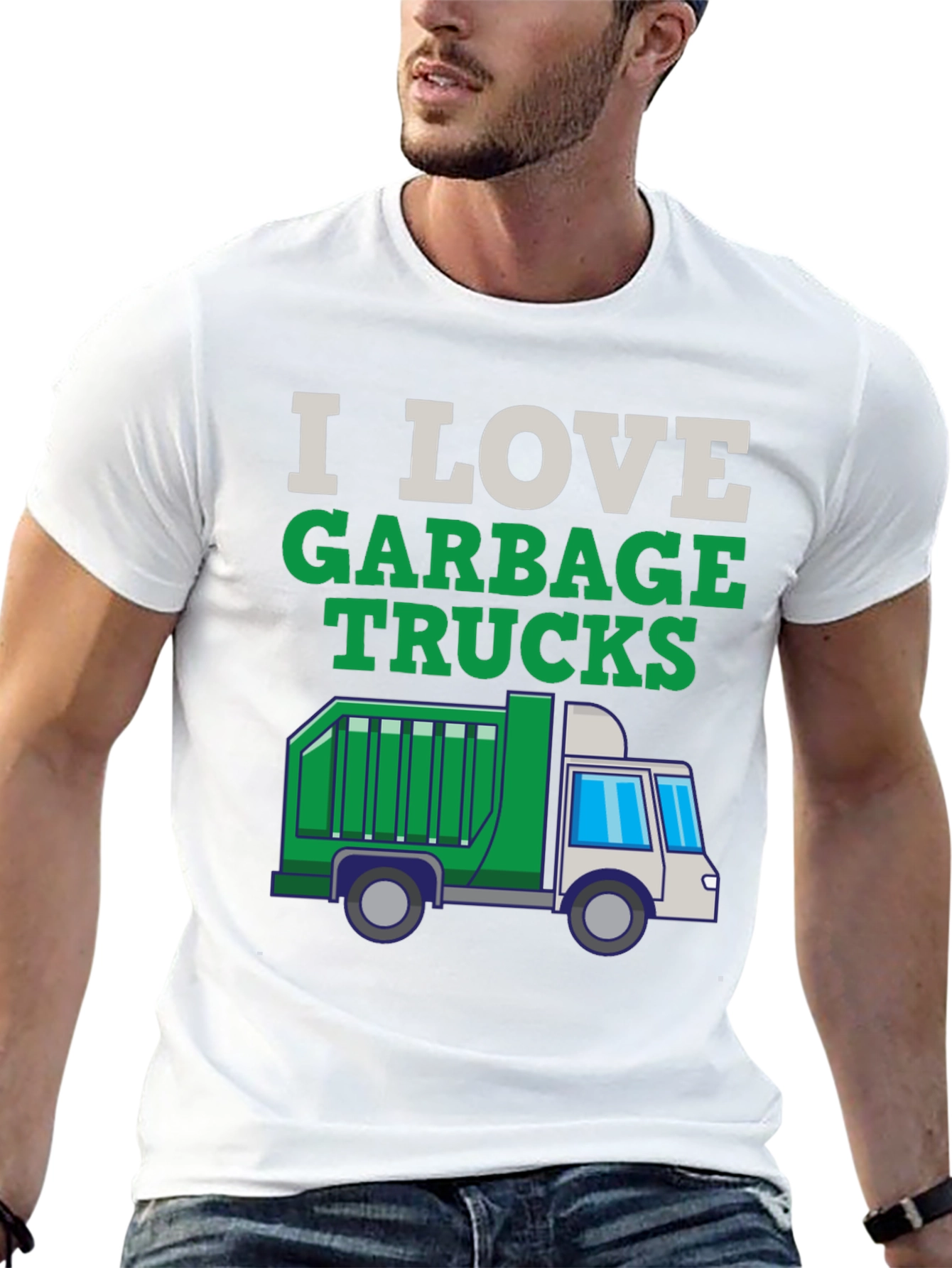 I Love Garbage Trucks T-Shirt