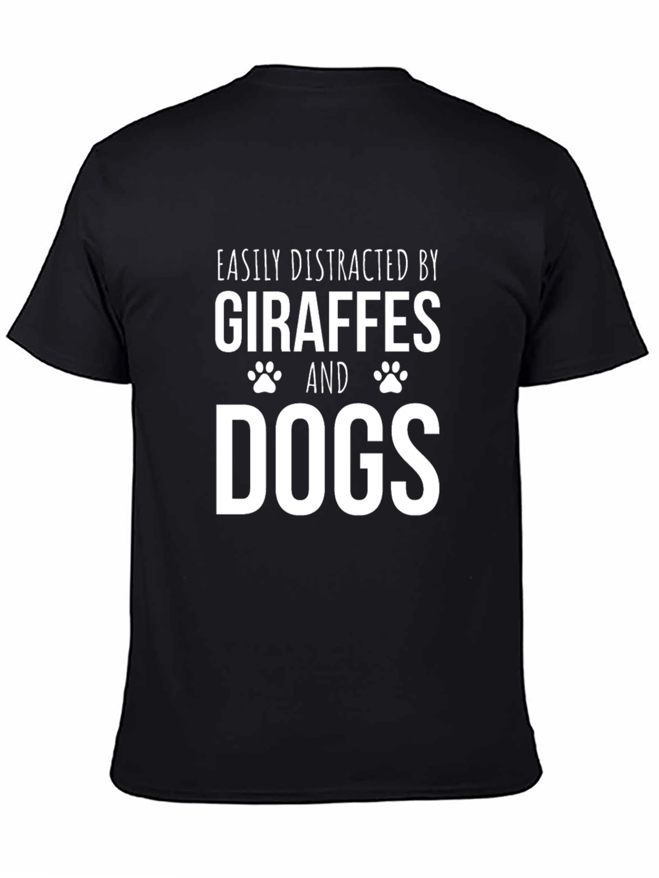 Easily Distracted By Giraffes & Dogs T-Shirt