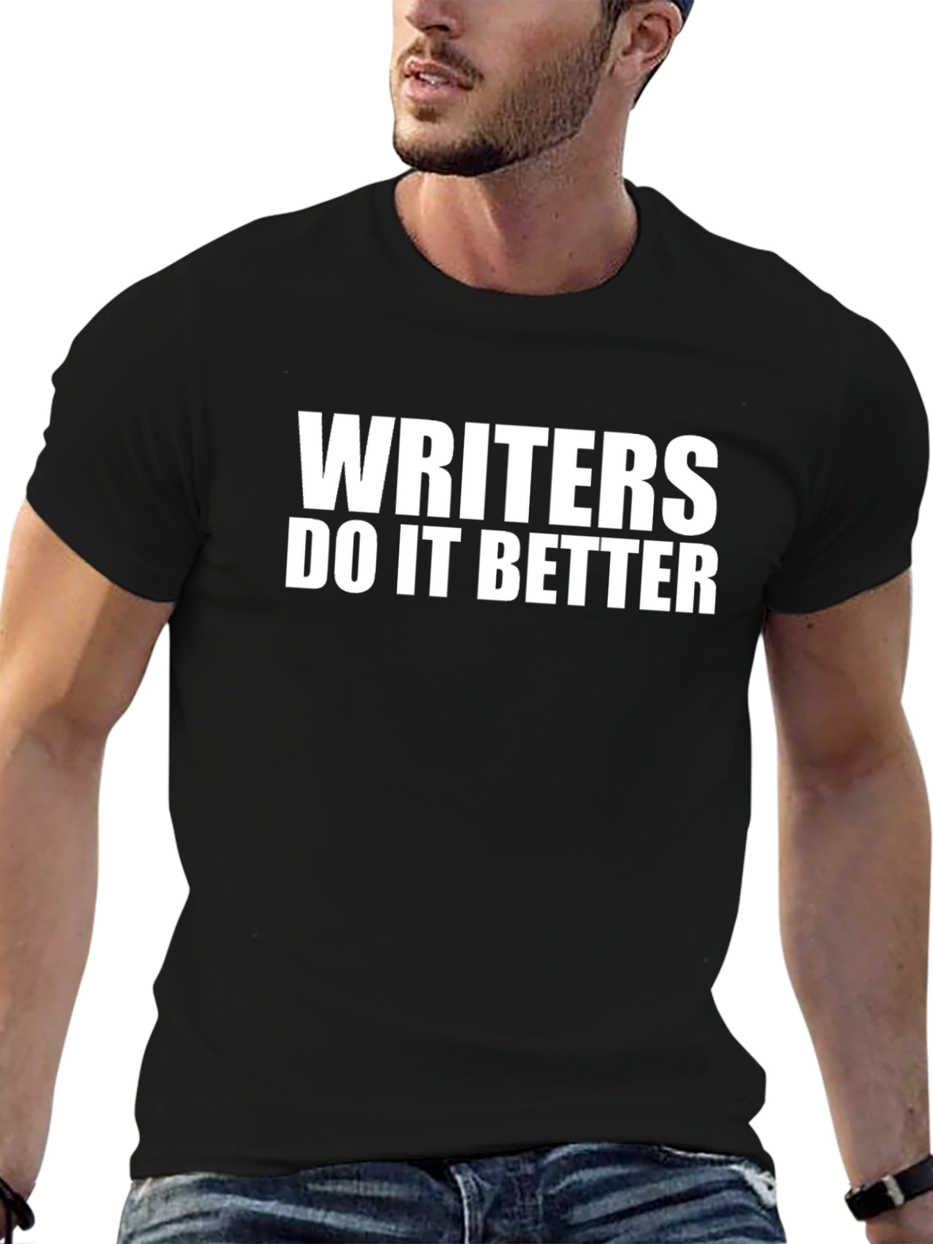 Writers Do It Better T-Shirt - Black Novelty Tee