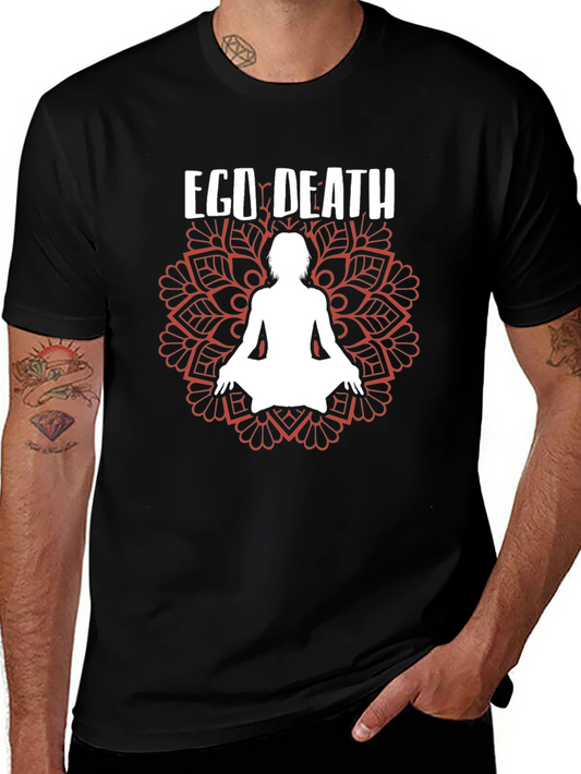Ego Death Meditation Mandala Graphic T-Shirt