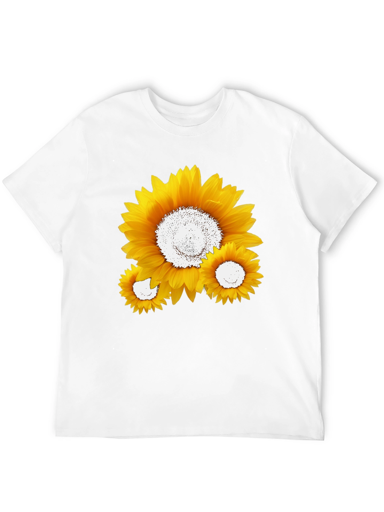 Sunflower Graphic Tee - Black Cotton Blend