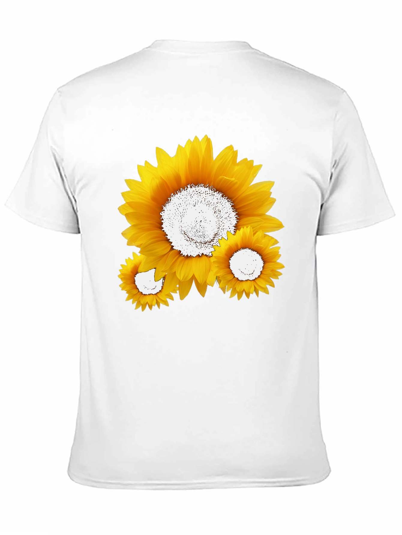 Sunflower Graphic Tee - Black Cotton Blend