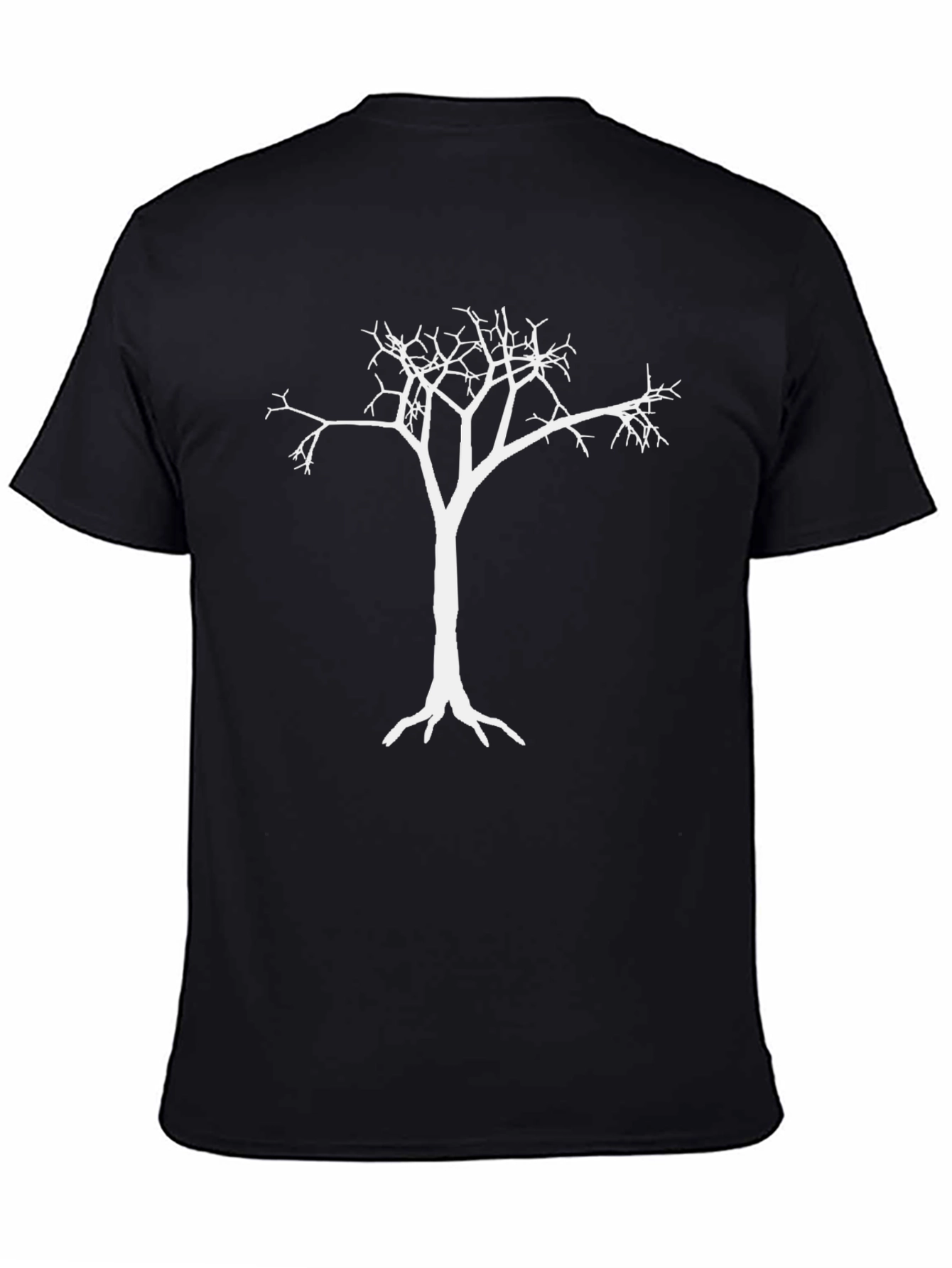 Black Tree Graphic Tee - Minimalist Design
