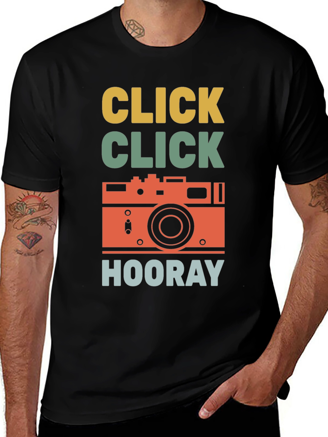 Retro Camera T-Shirt - Click Hooray!