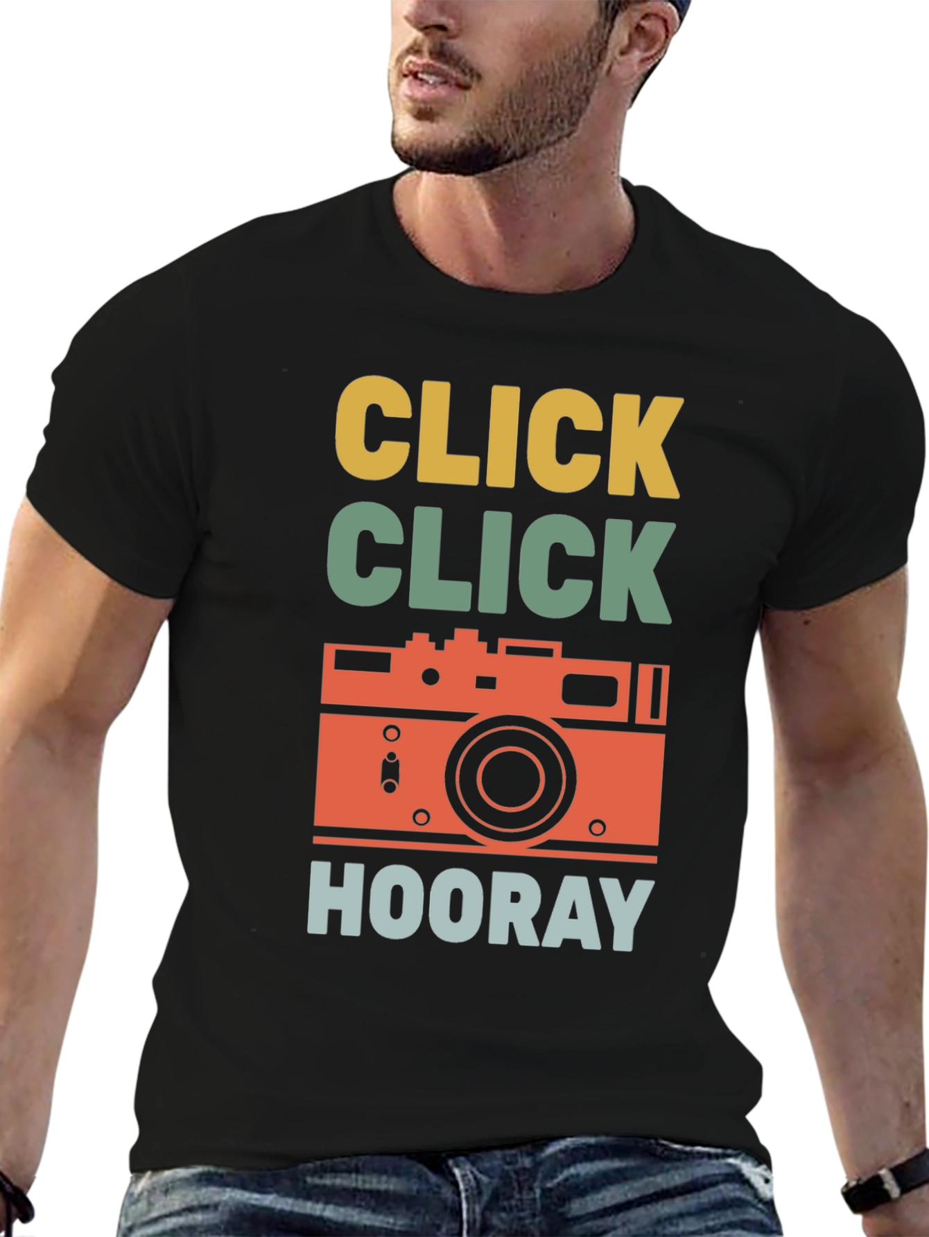 Retro Camera T-Shirt - Click Hooray!