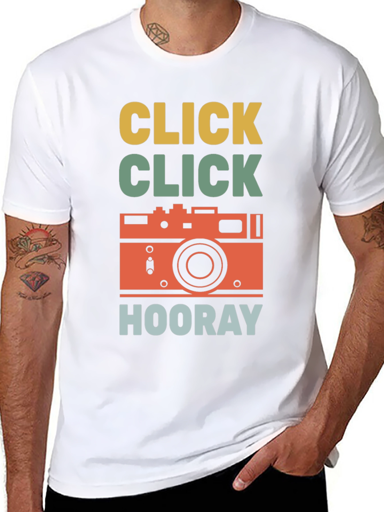 Retro Camera T-Shirt - Click Hooray!