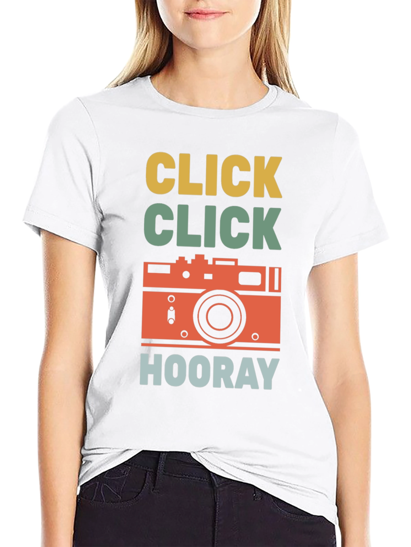Retro Camera T-Shirt - Click Hooray!