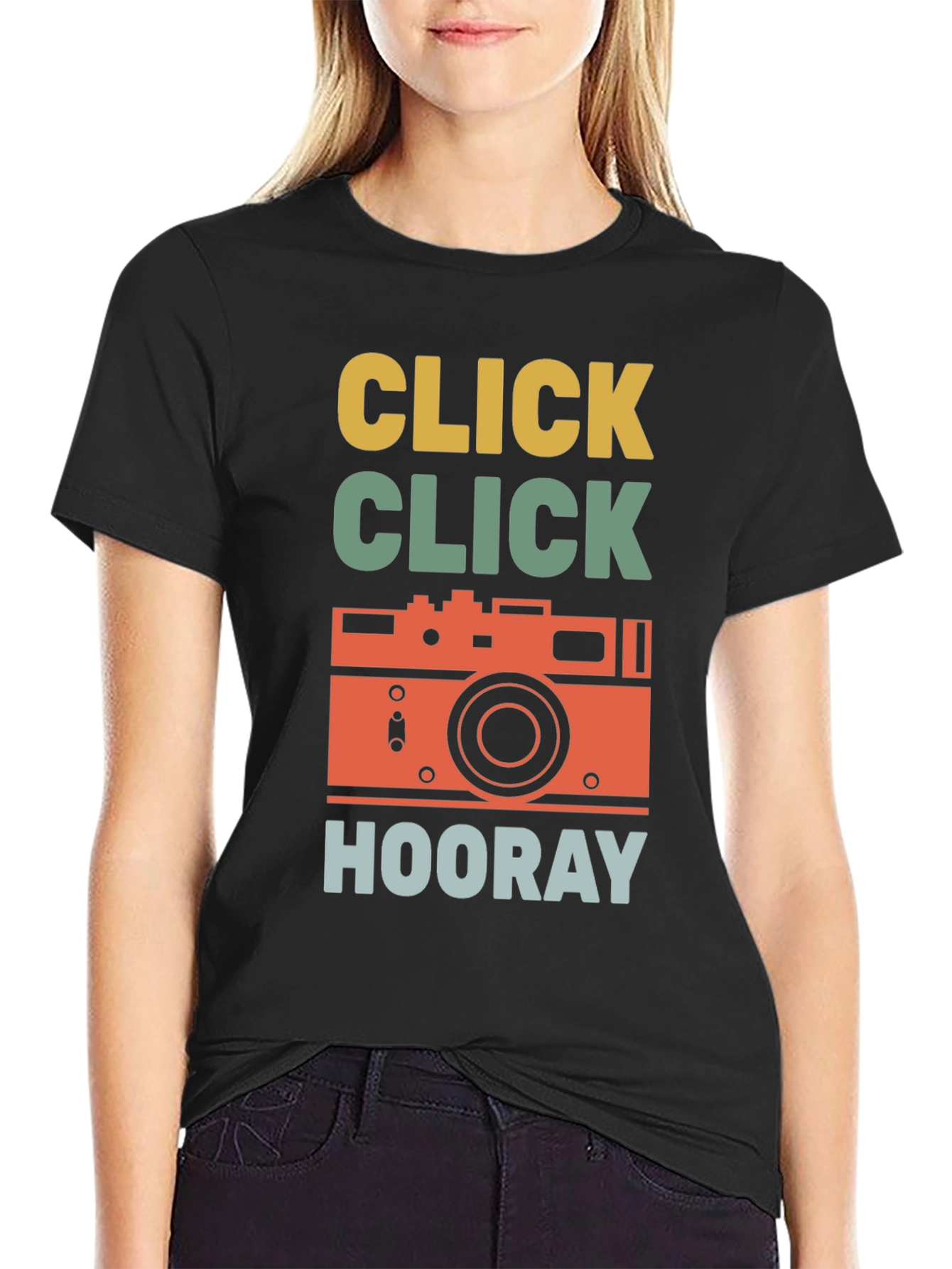 Retro Camera T-Shirt - Click Hooray!